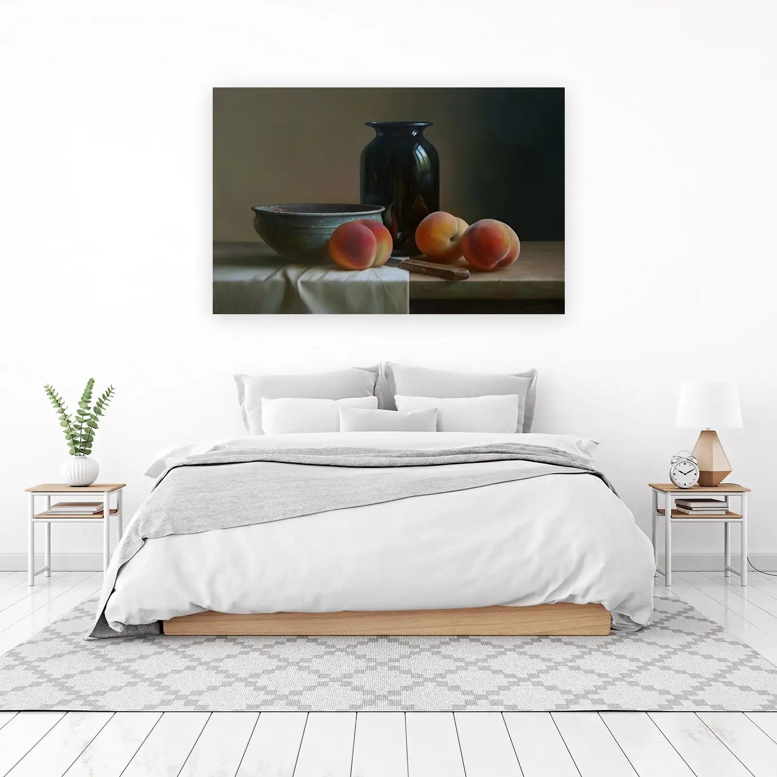Classic Peaches Still Life Wall Art
