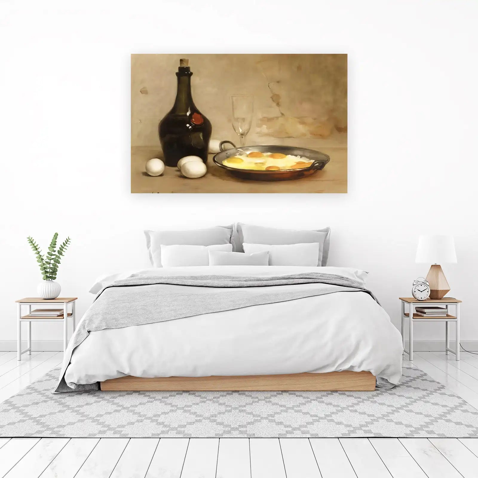 Still Life Eggs & Wine Wall Art