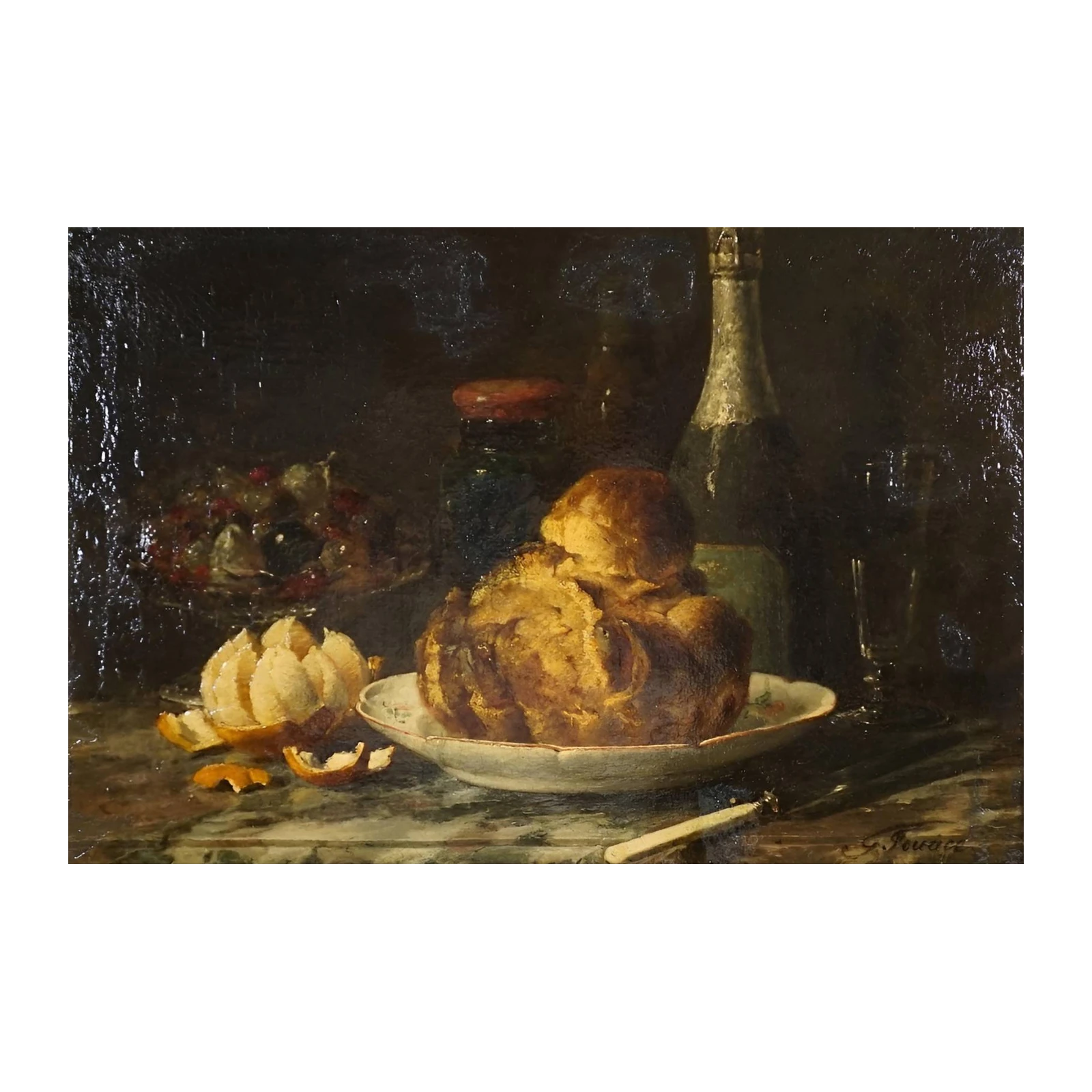 Gourmet Feast Still Life Wall Art