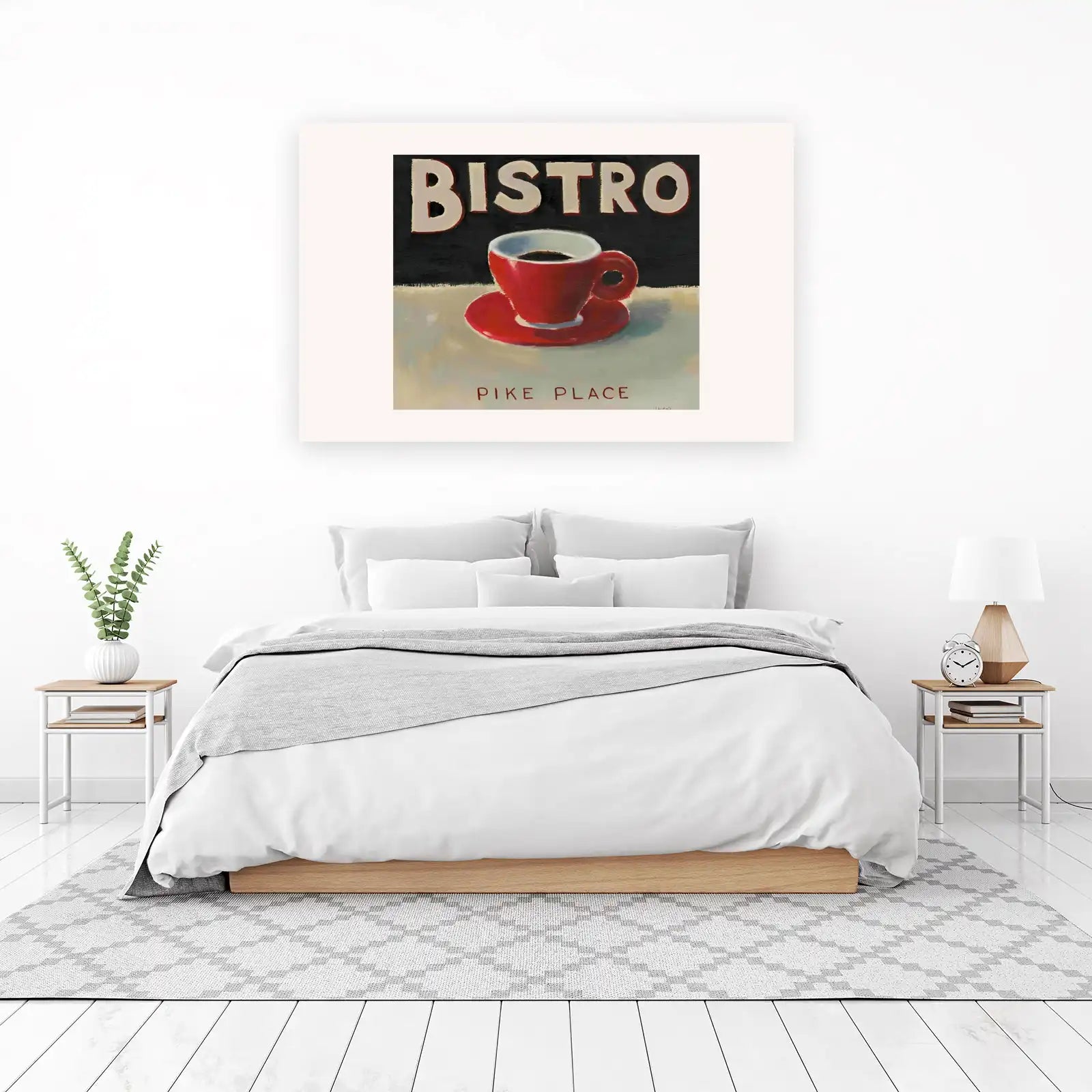 Red Bistro Coffee Cup Pike Place Wall Art