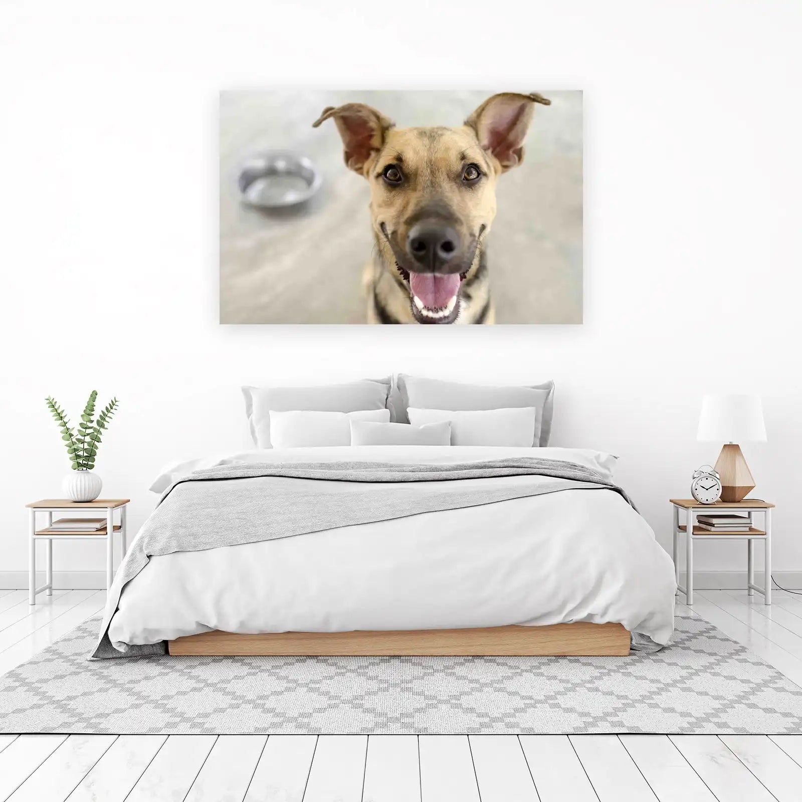 Joyful Dog Portrait Wall Art