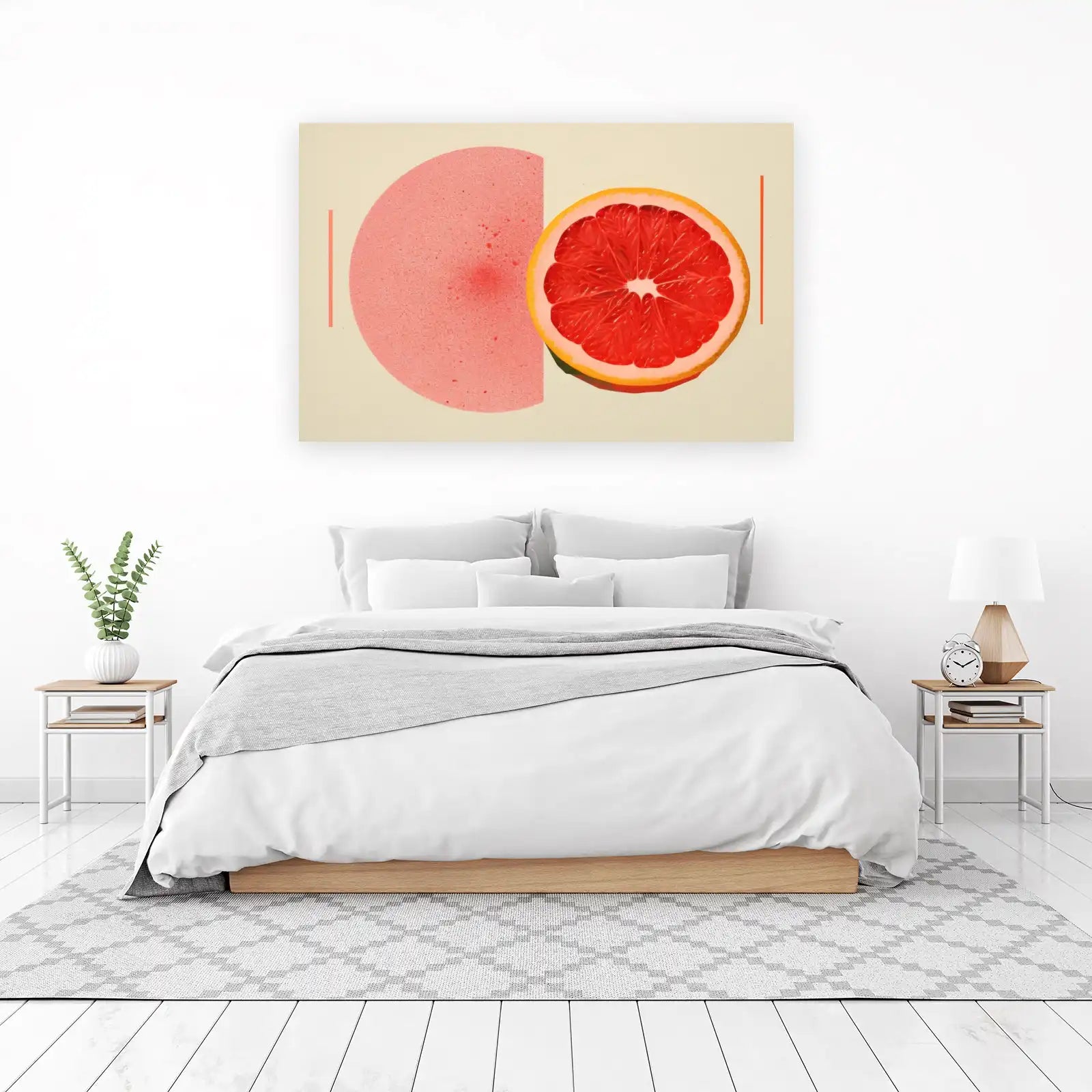 Vibrant Citrus Burst Grapefruit Wall Art