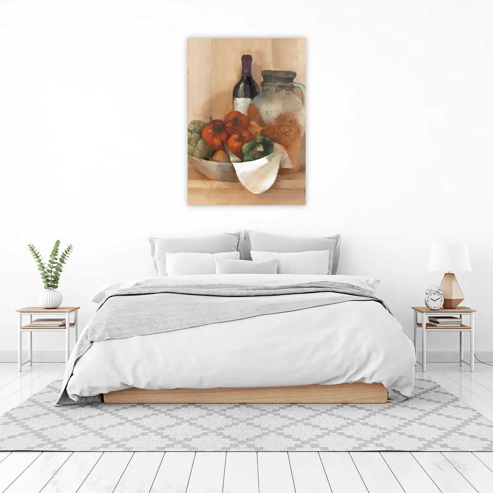 Rustic Vineyard Harvest Still Life Wall Art