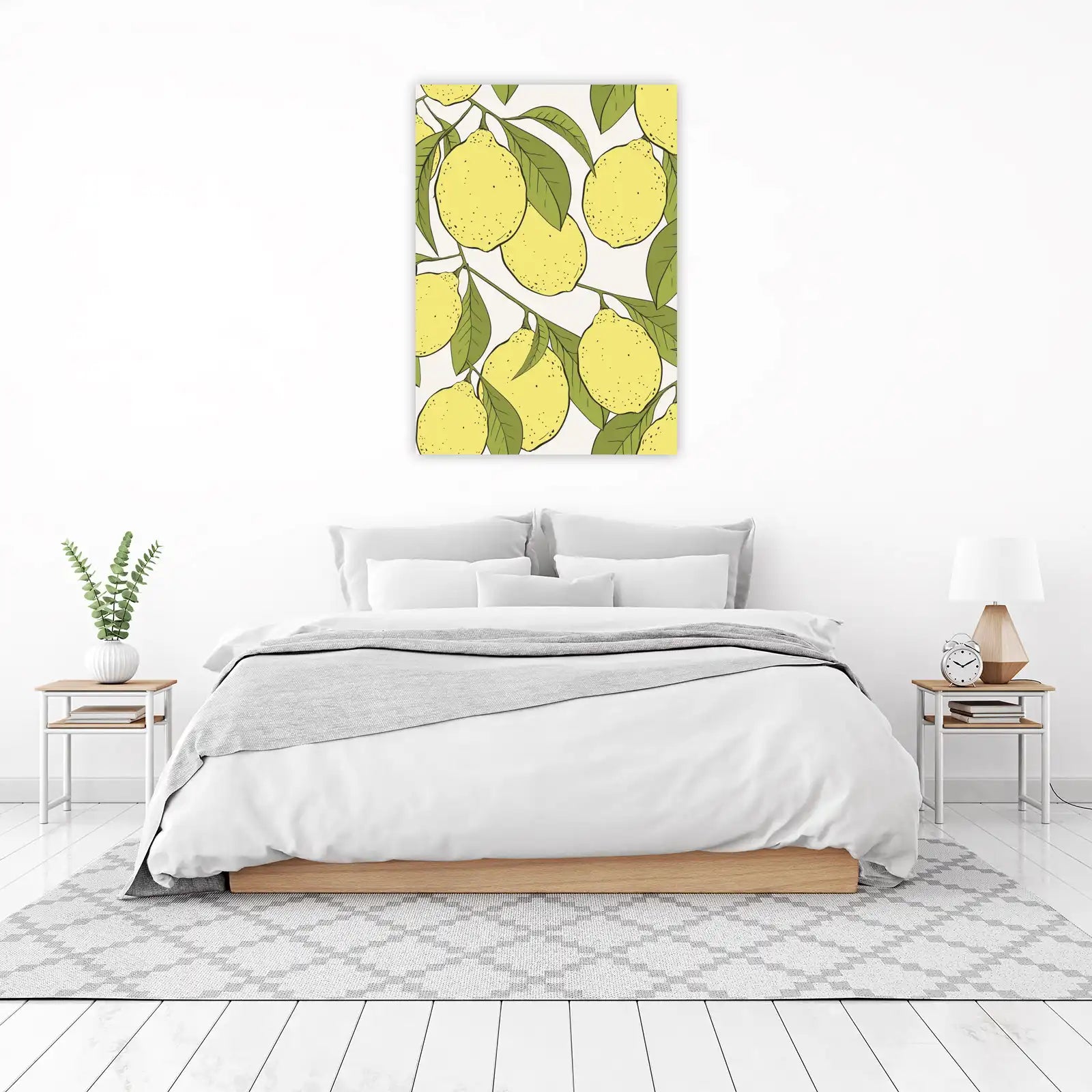 Vibrant Lemon Branch Botanical Wall Art