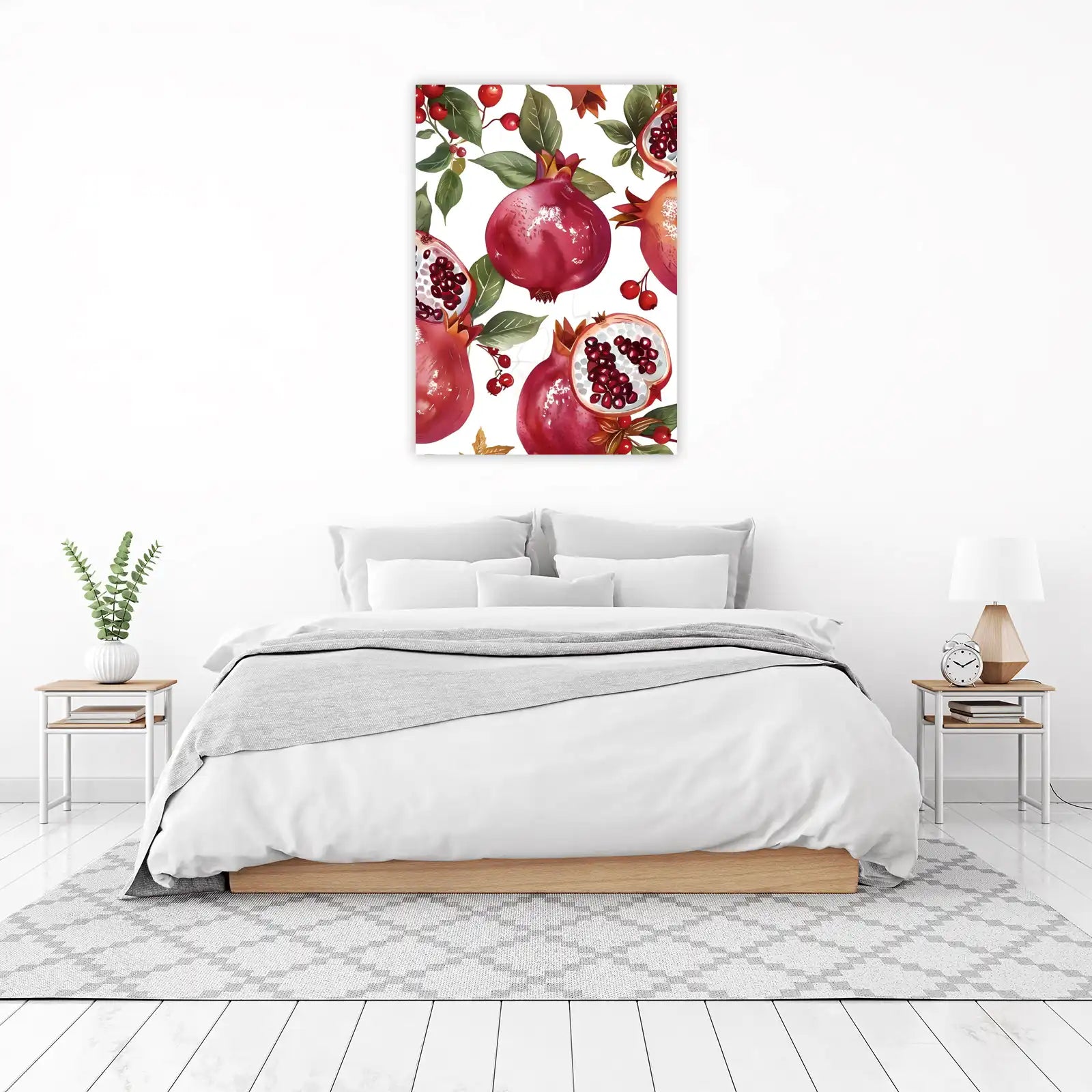 Vibrant Pomegranate Botanical Wall Art