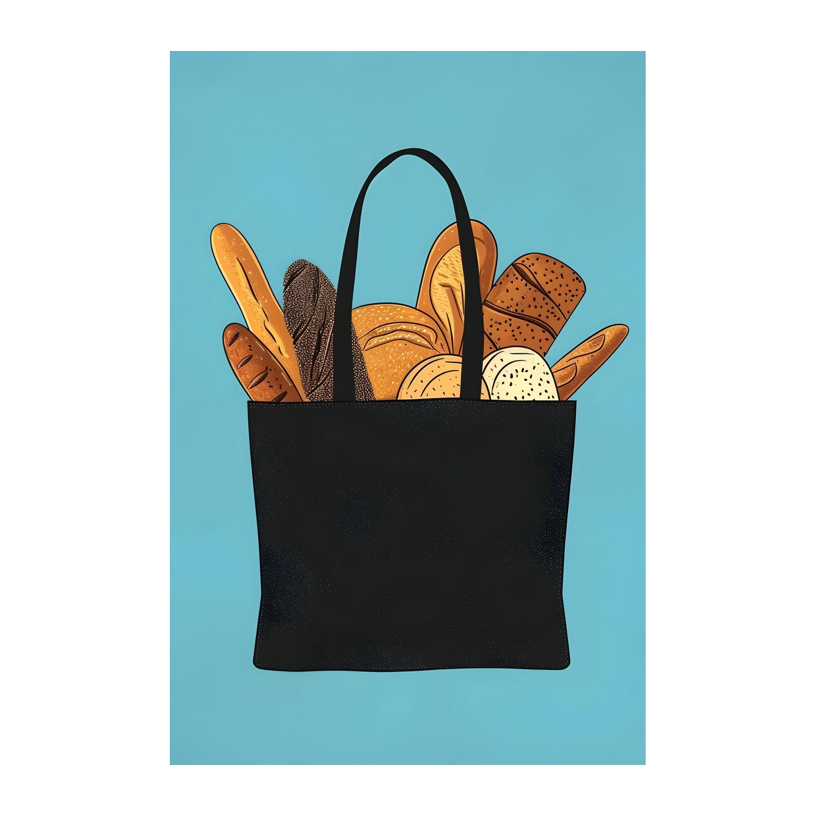 Artisan Bread Tote Wall Art