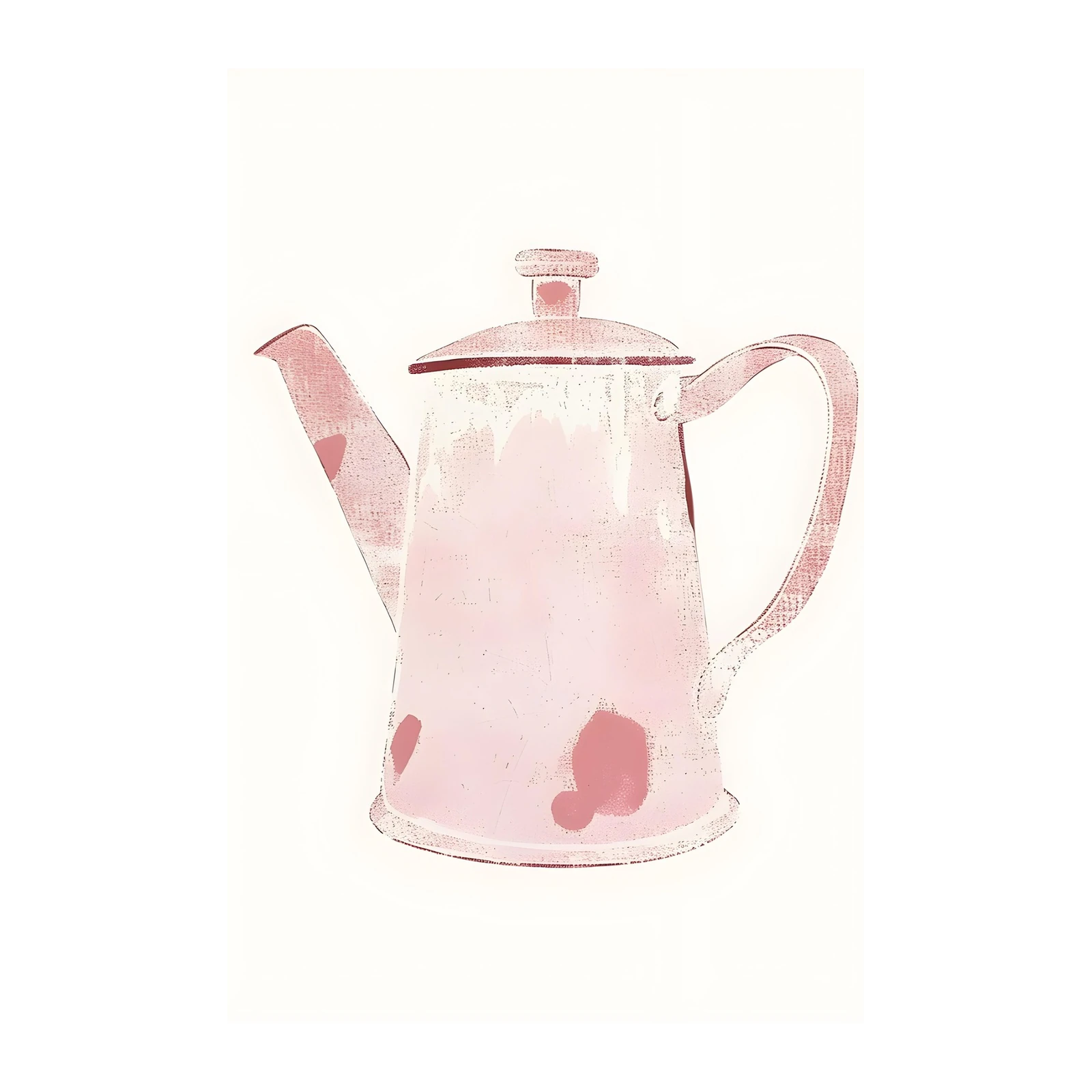 Chic Pink Teapot Pop Art Wall Art