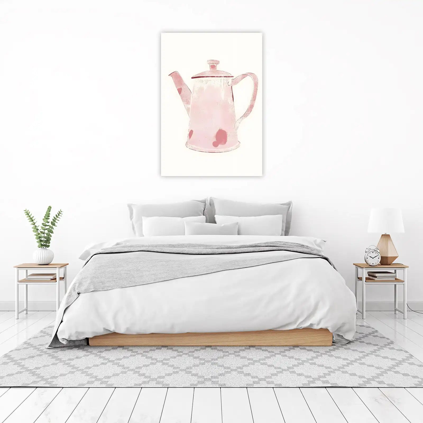Chic Pink Teapot Pop Art Wall Art