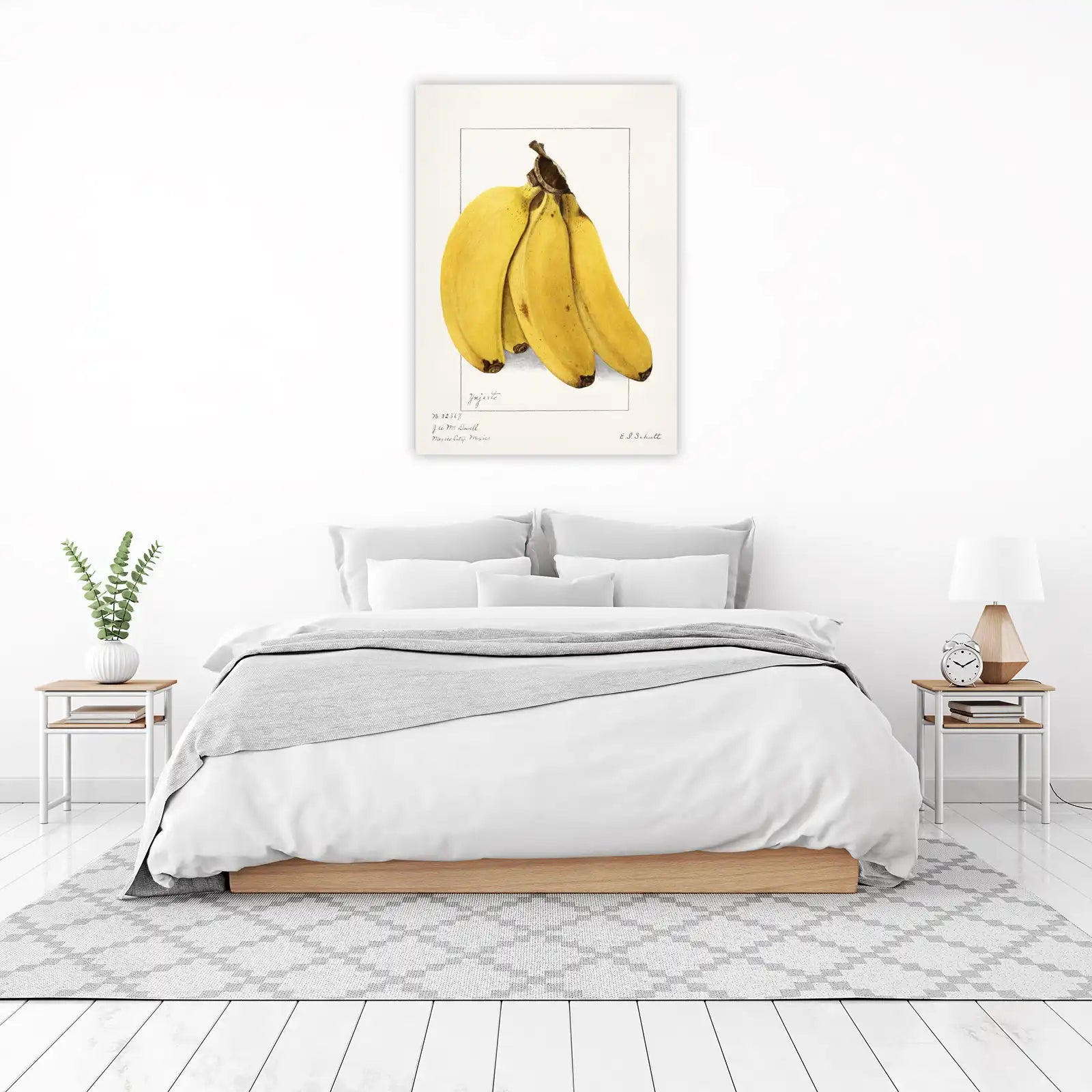 Vibrant Bananas Botanical Art Wall Art