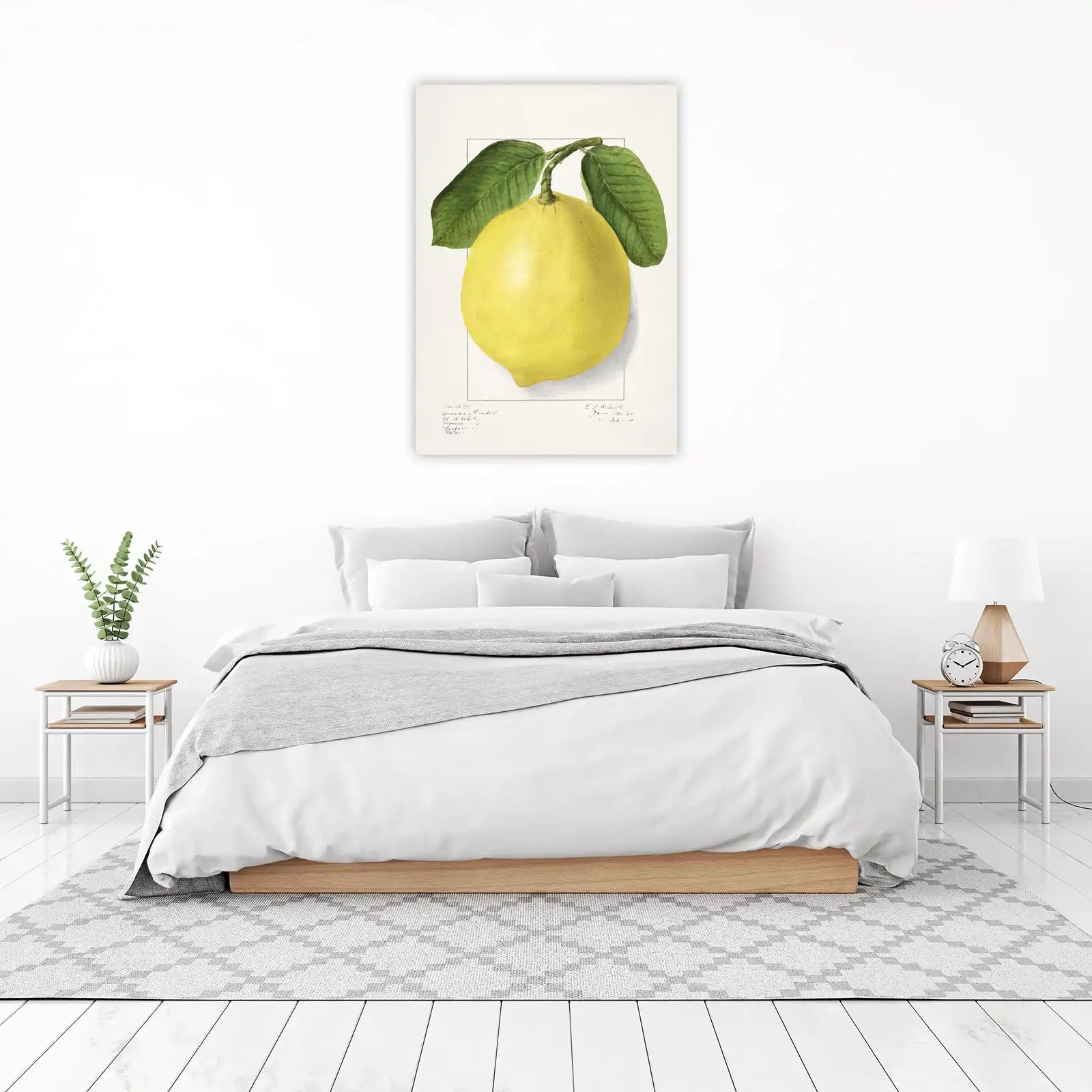 Vibrant Lemon Botanical Print