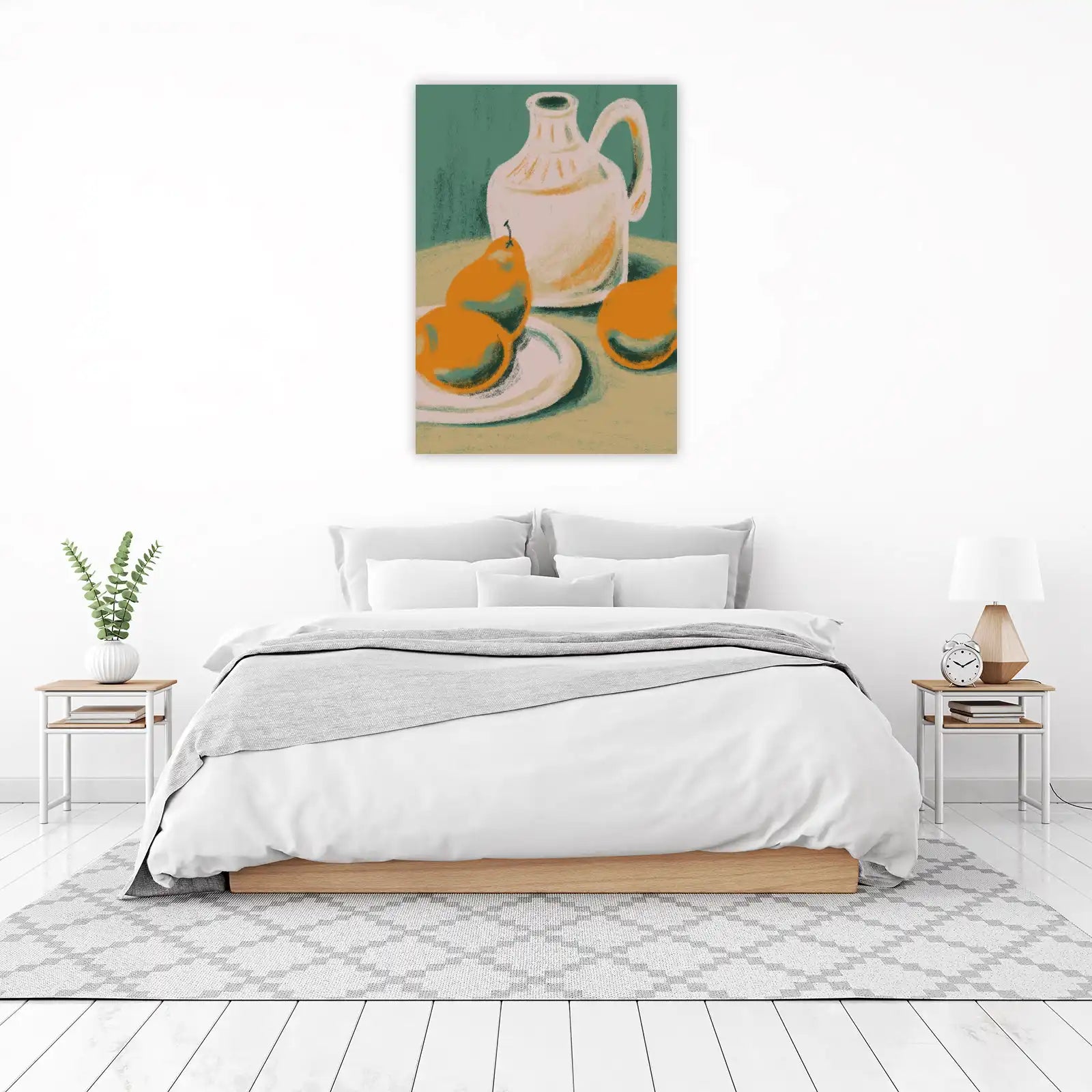 Vibrant Pear Still Life Wall Art