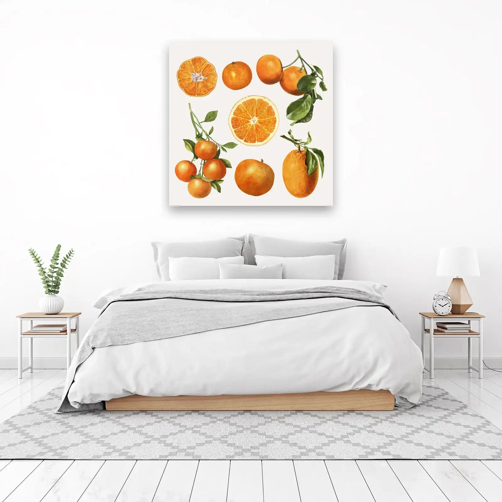 Vibrant Citrus Harvest: Orange Wall Art Wall Art