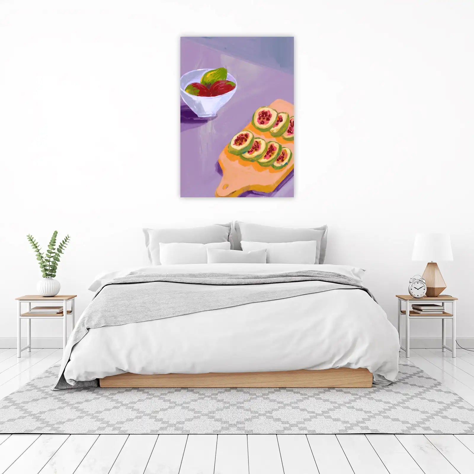 Vibrant Guava Still Life Wall Art
