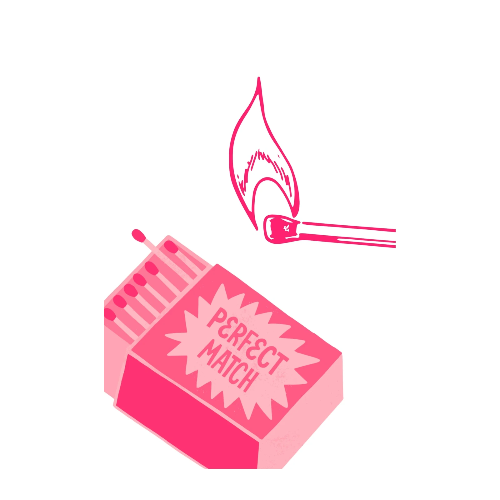 Pink Perfect Match Art Wall Art