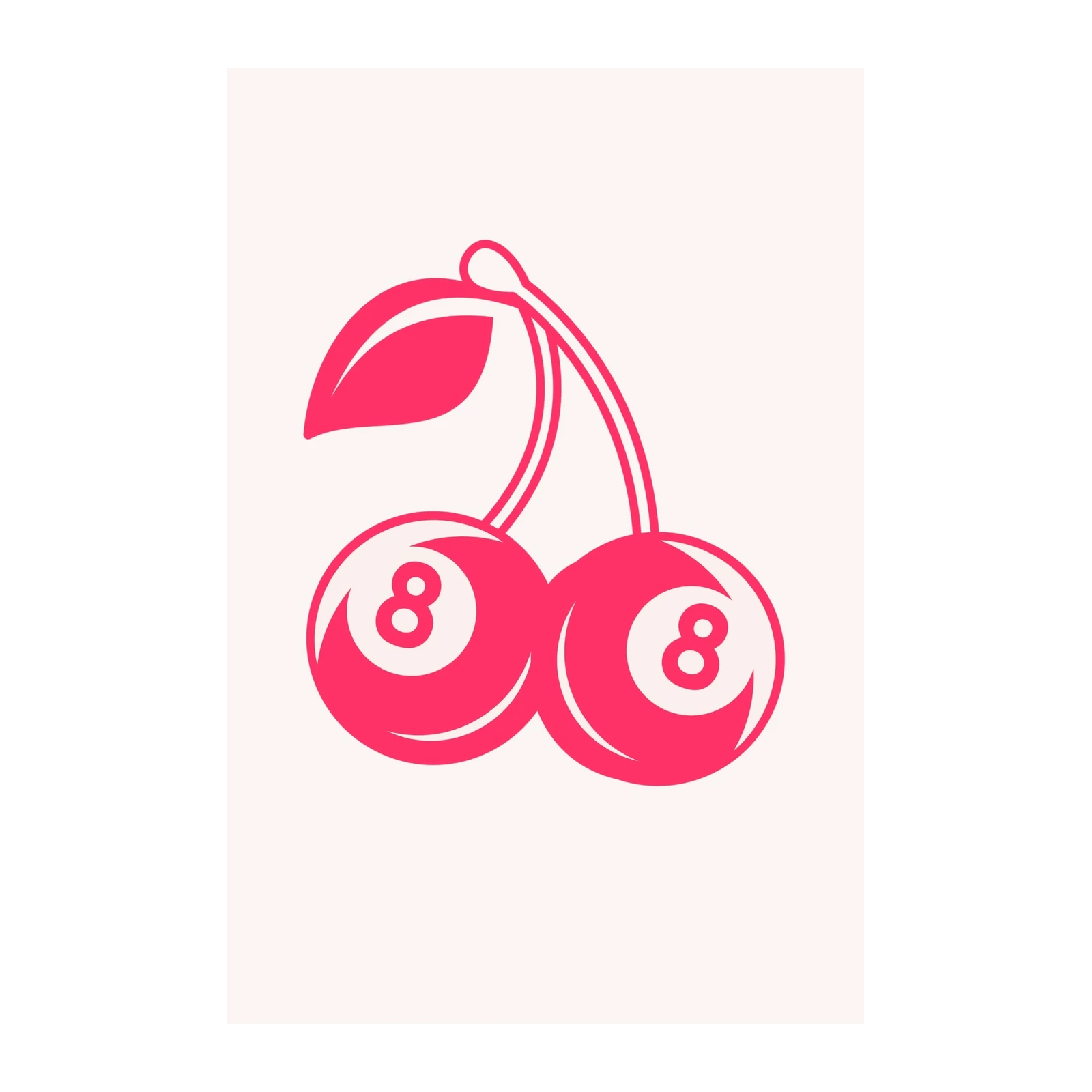Lucky 8 Ball Cherries Pop Art Wall Art