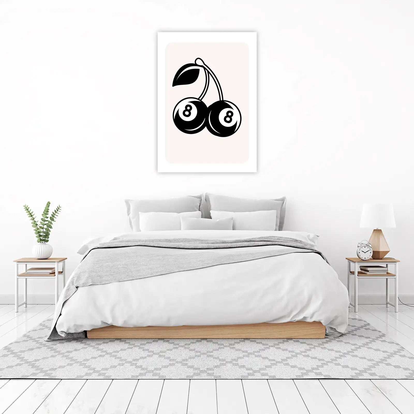 Retro 8 Ball Cherry Wall Art