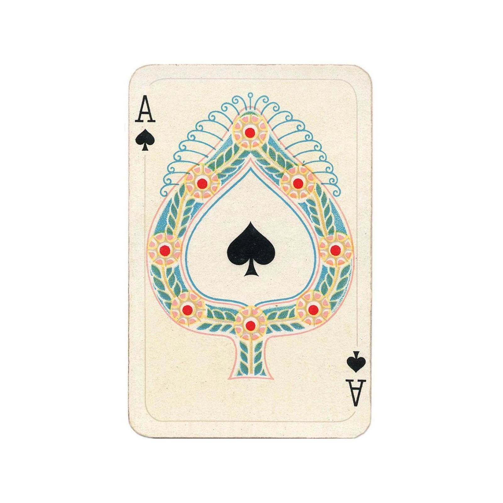 Vintage Ace of Spades Card Wall Art