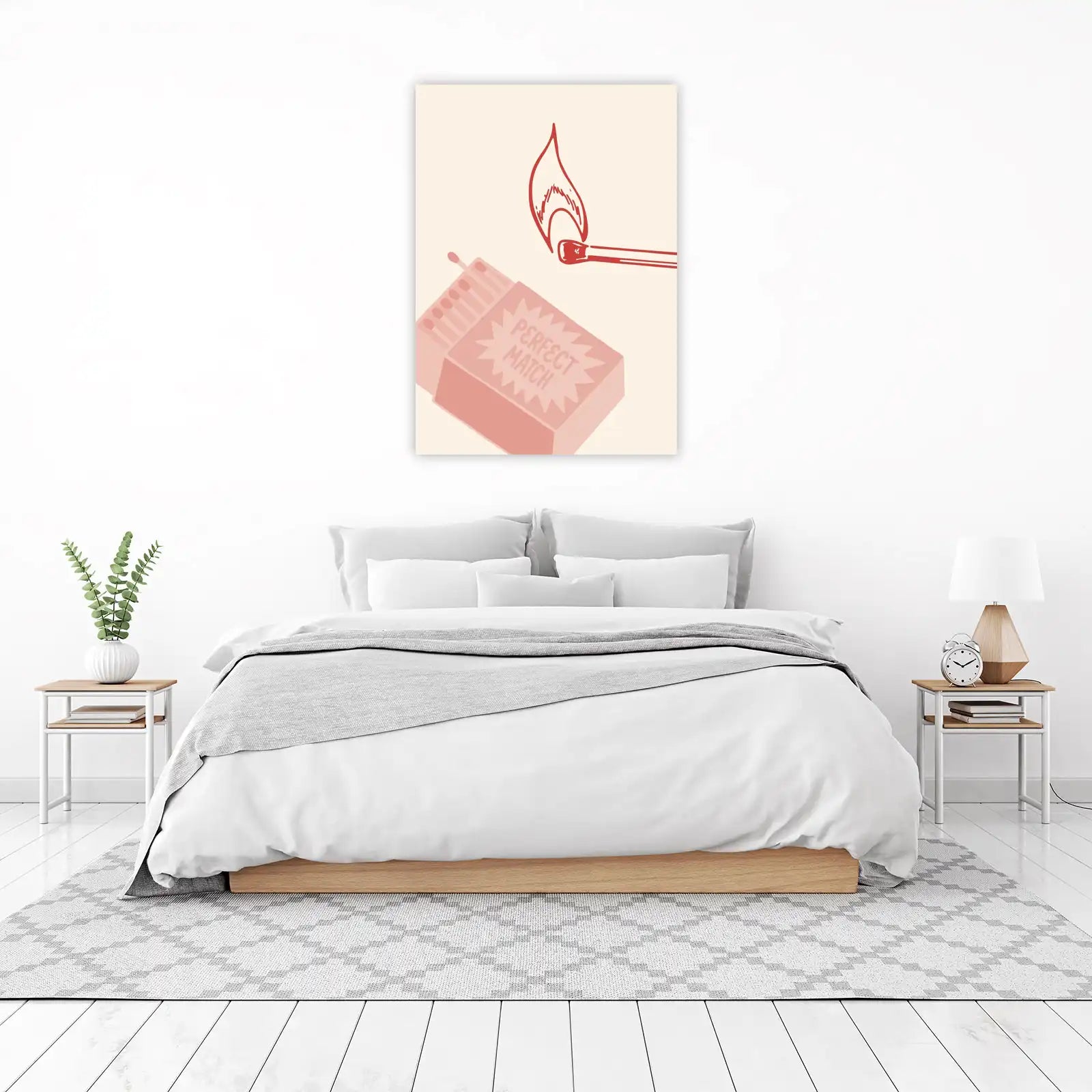 Perfect Match Red Flame & Matchbox Wall Art