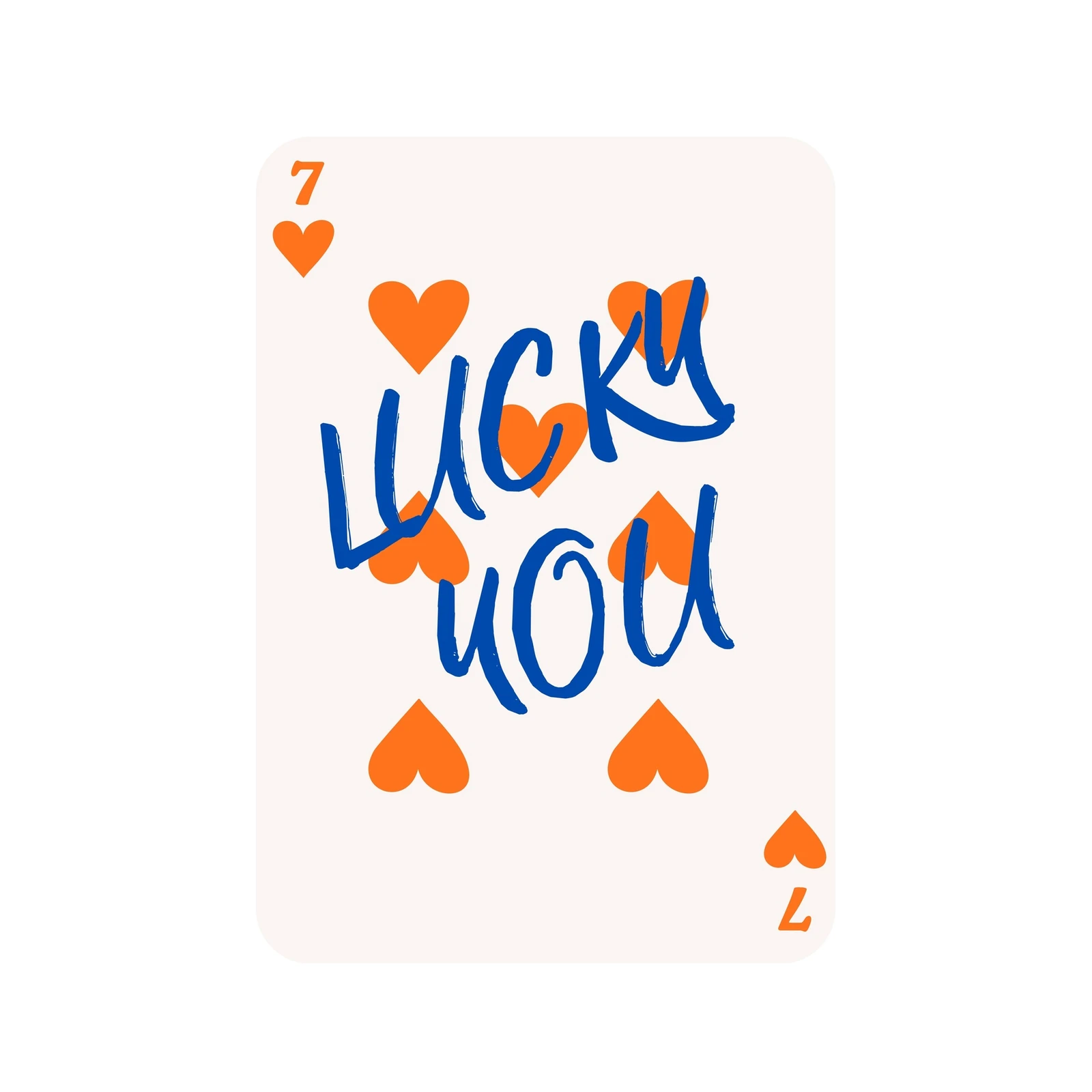 Lucky You Hearts & 7 Wall Art