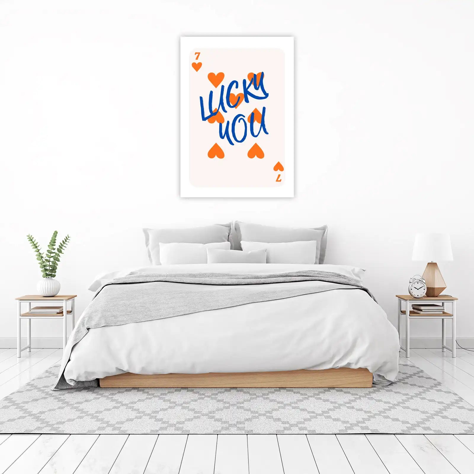 Lucky You Hearts & 7 Wall Art