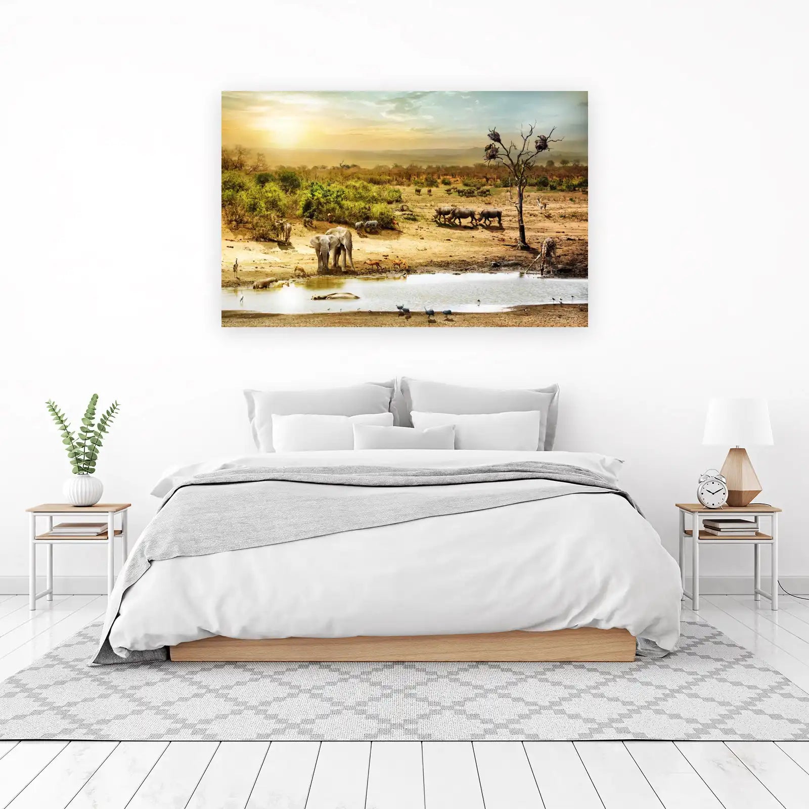 Safari Wildlife Panorama Wall Art