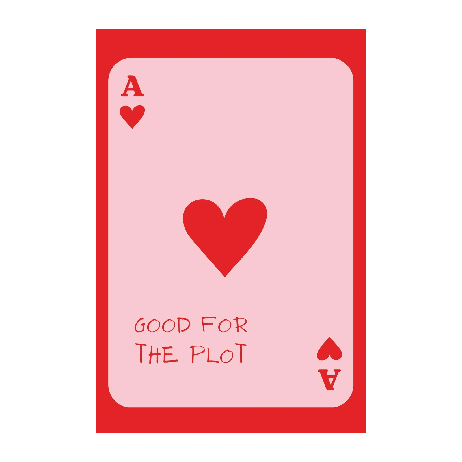 Ace of Hearts Plot Twist Wall Art