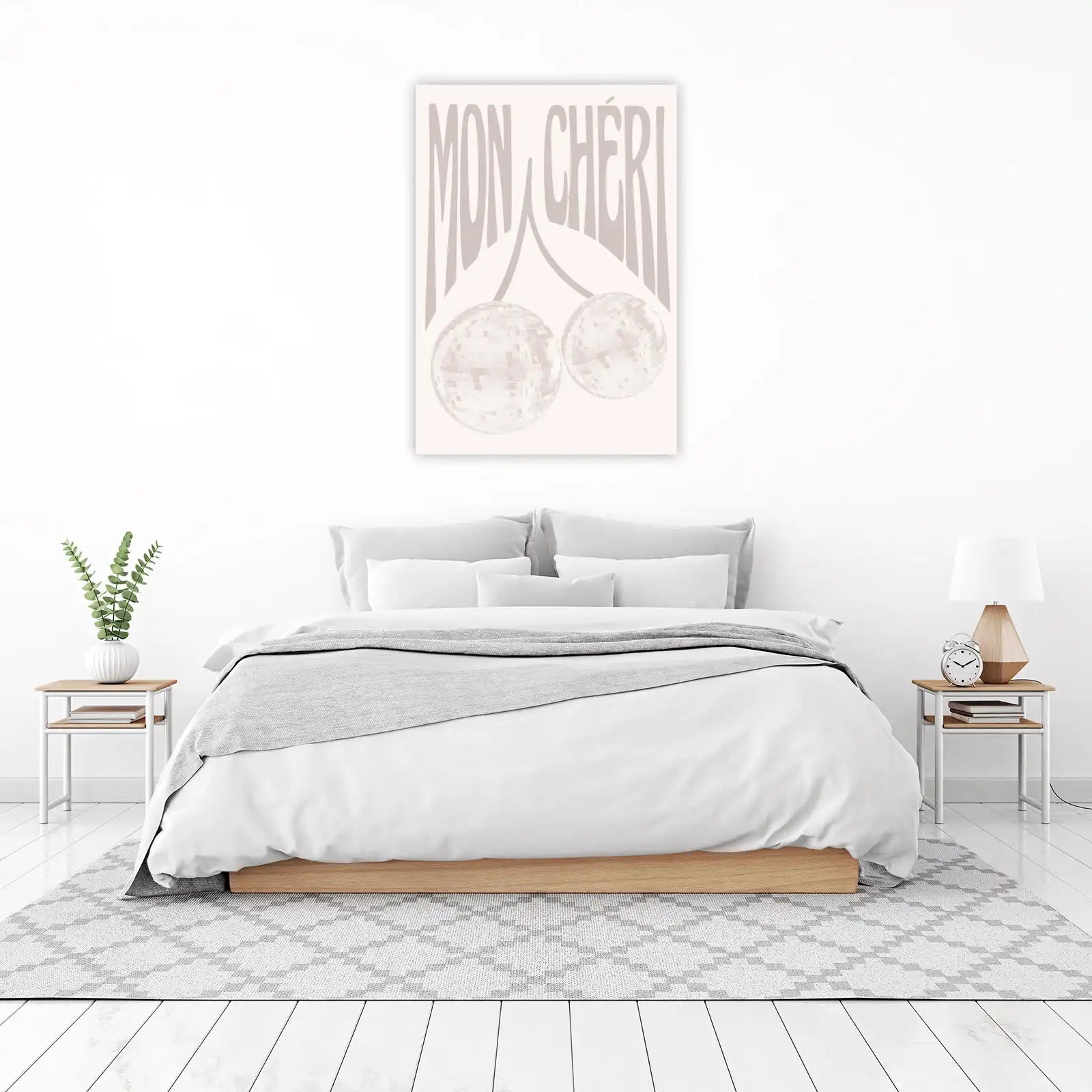 Mon Cheri Disco Ball Cherry Wall Art