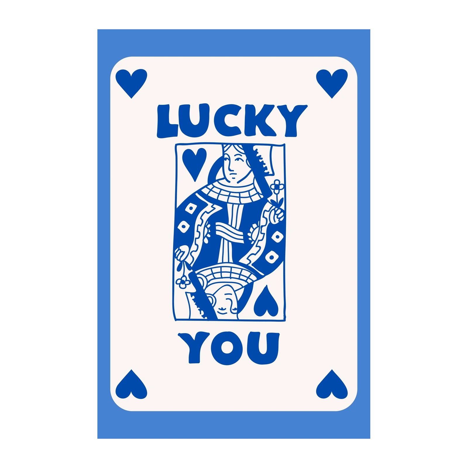 Lucky You Queen of Hearts Wall Art