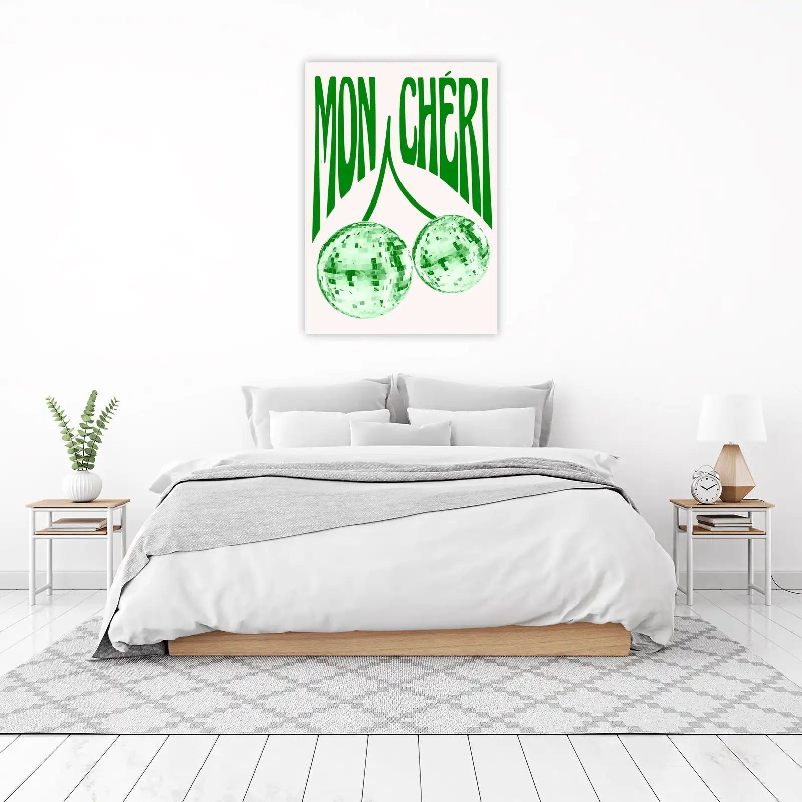 Mon Cheri Disco Ball Cherry Wall Art