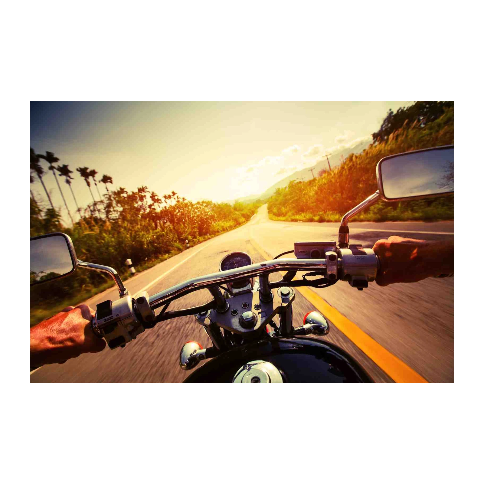 Open Road Motorcycle Adventure Wall Art