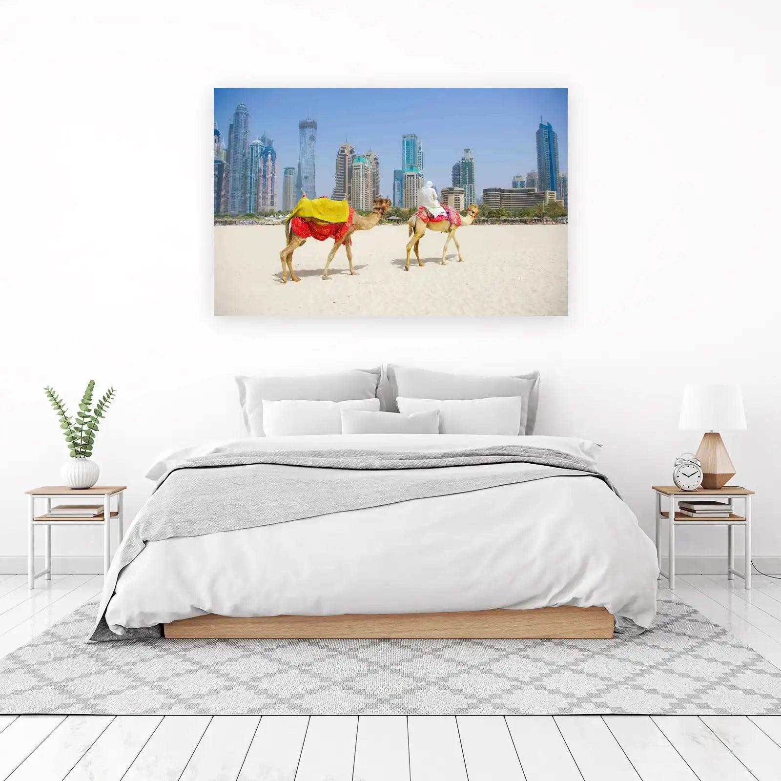 Dubai Camel Beach Scene Wall Art