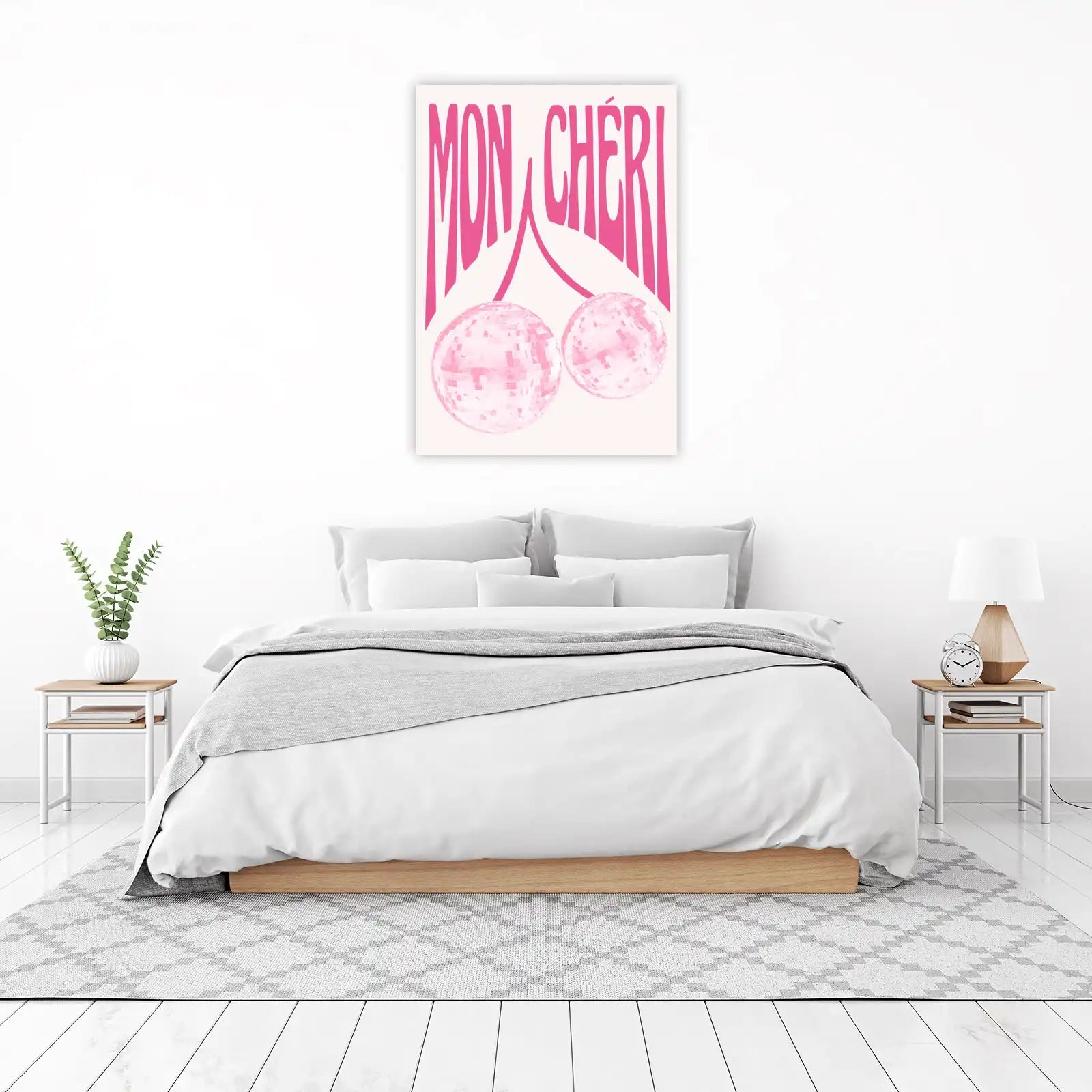 Chic Mon Cheri Disco Ball Cherry Wall Art