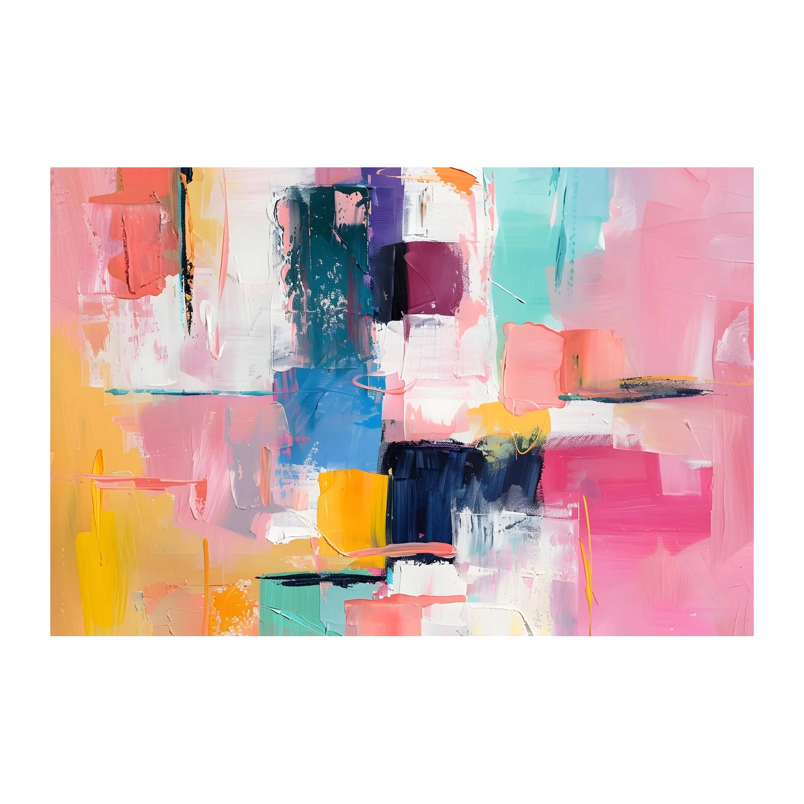 Vibrant Abstract Geometric Wall Art
