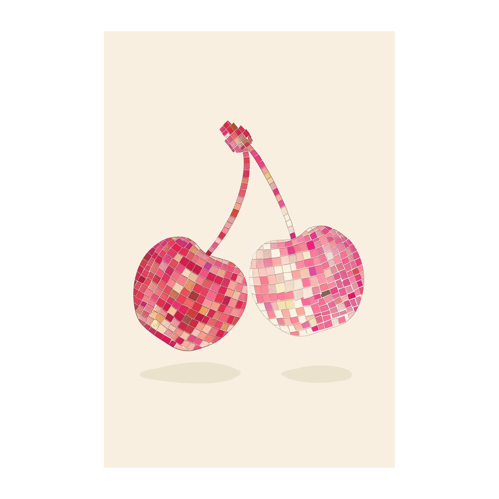 Disco Cherry Vibes Wall Art