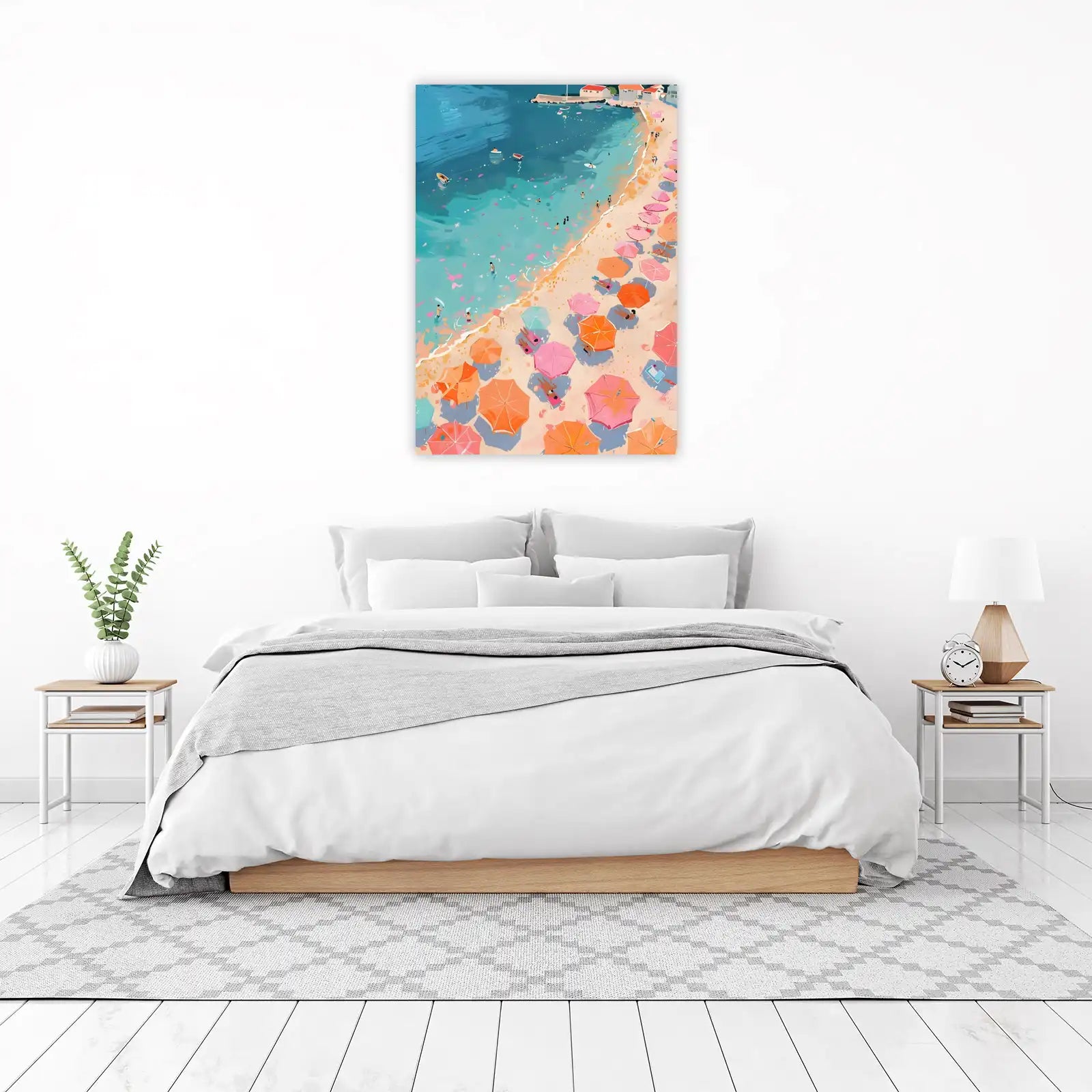 Vibrant Beach Scene Wall Art