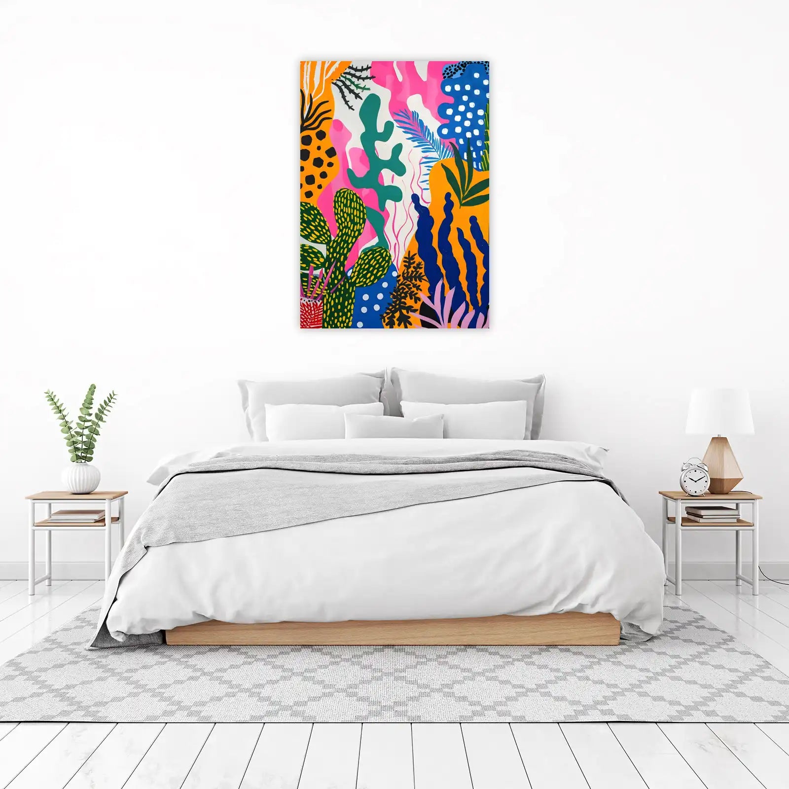 Vibrant Abstract Botanical Wall Art