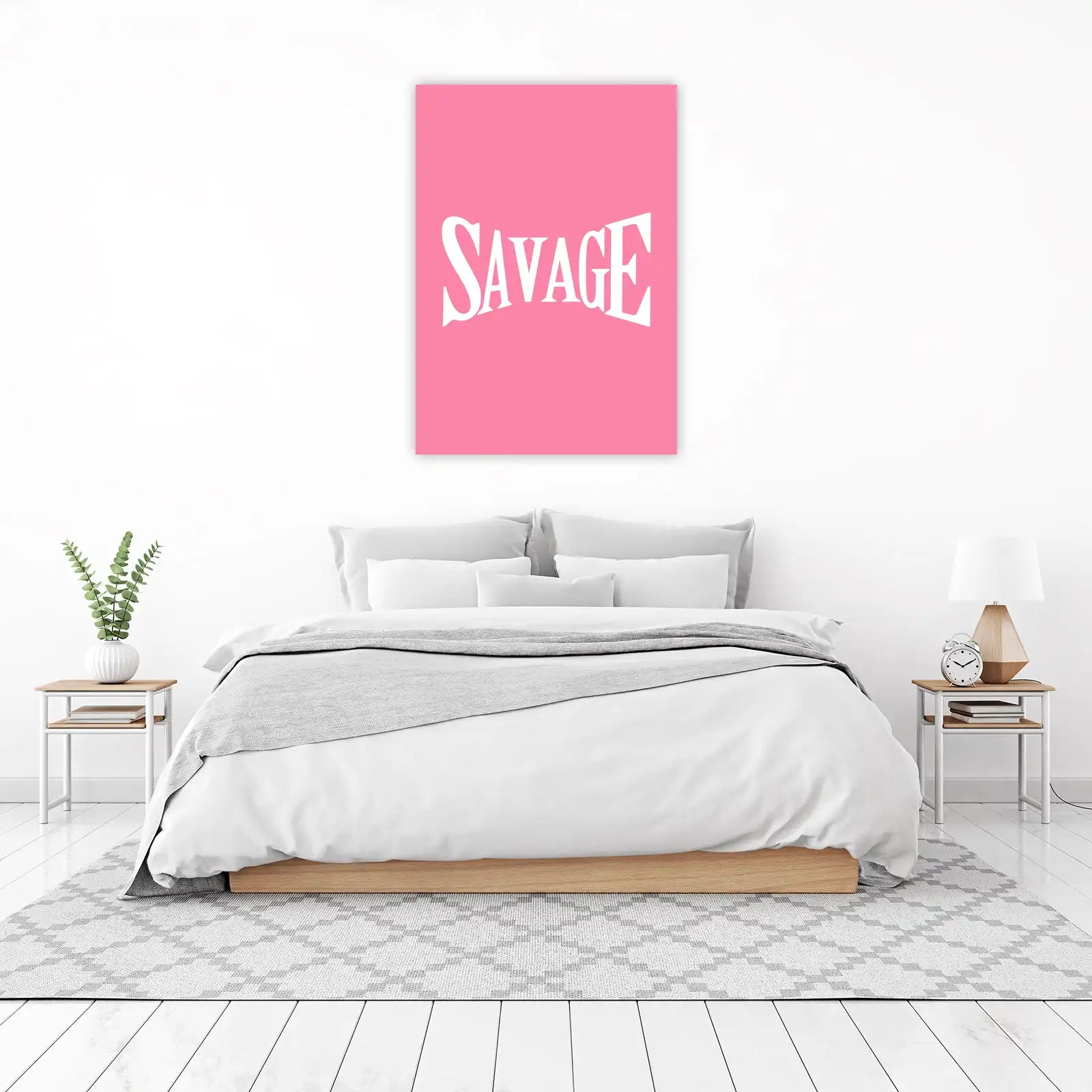 Bold Savage Typography Wall Art
