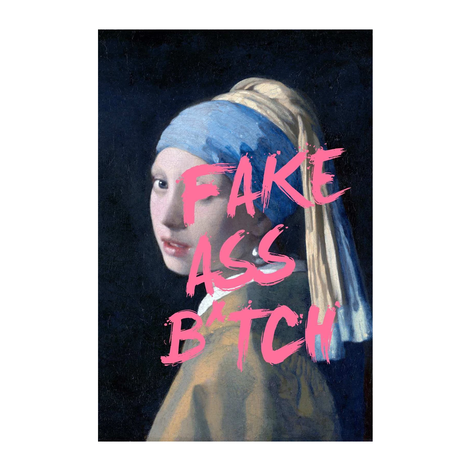 Bold Statement "Fake Ass Bitch" Wall Art