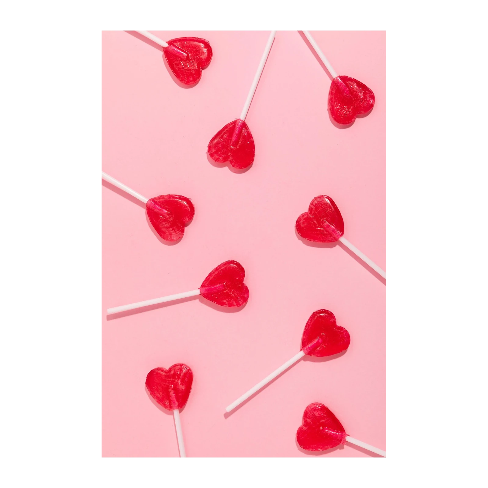 Sweet Hearts Pop Art Red Lollipop Wall Art