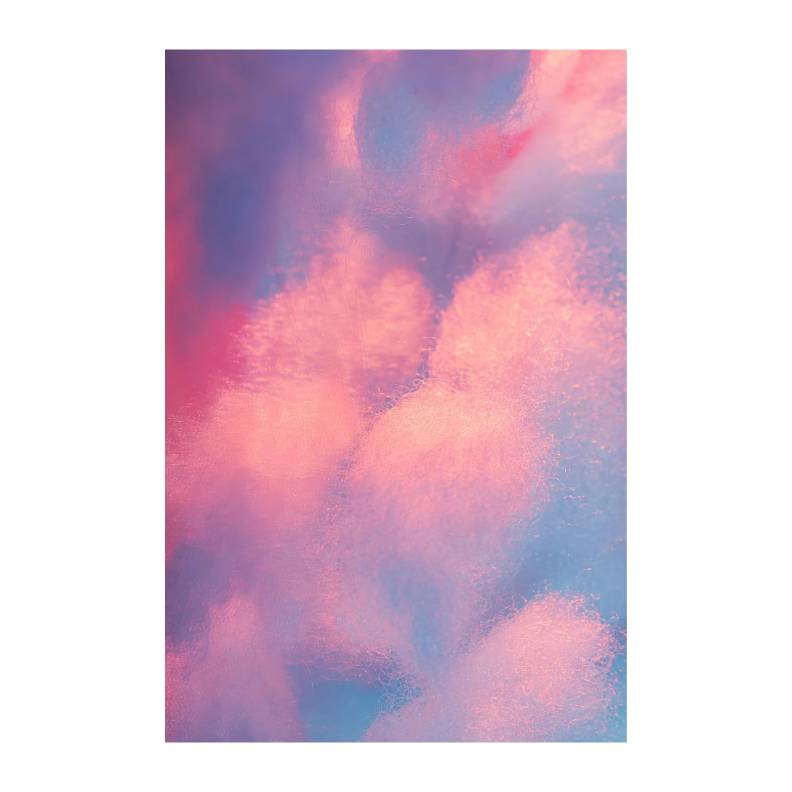 Dreamy Pink & Blue Swirls Wall Art