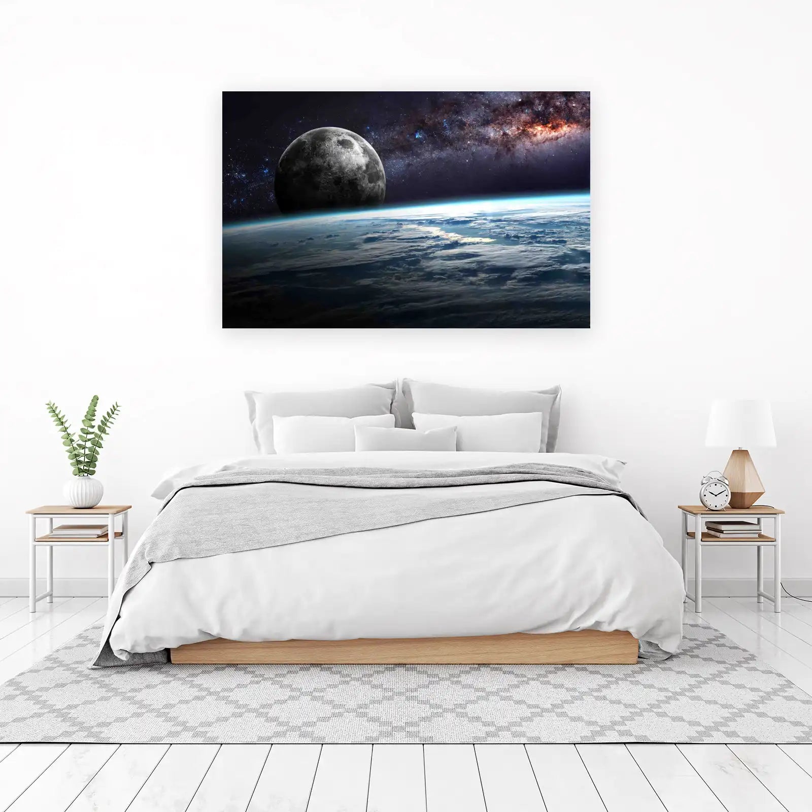 Lunar Earth Galaxy Wall Art