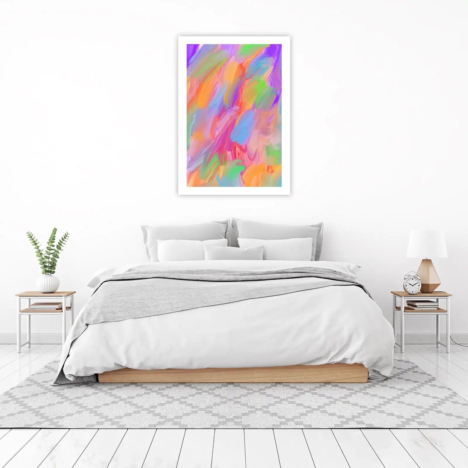 Vibrant Abstract Swirls Wall Art