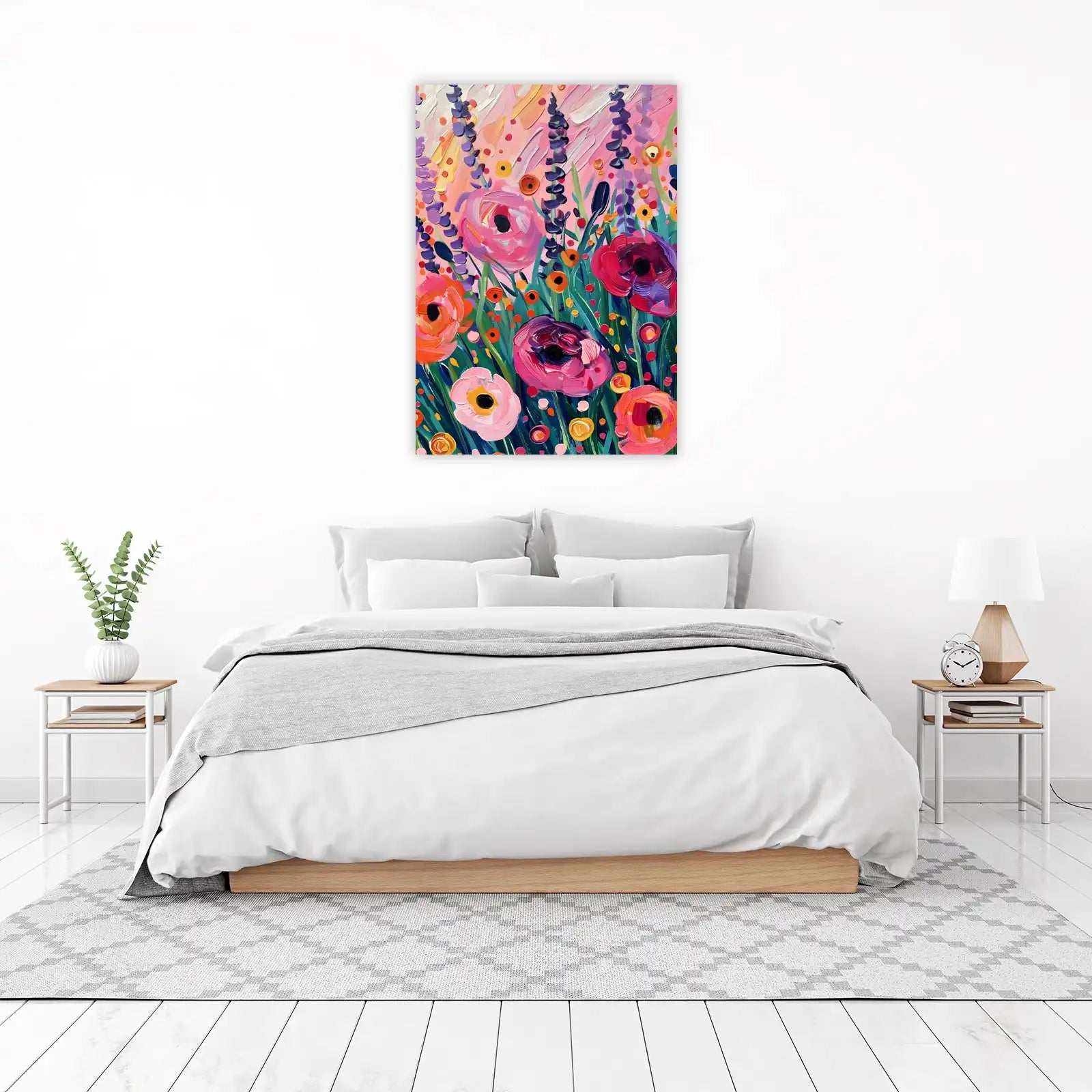 Vibrant Floral Impressionist Art Wall Art
