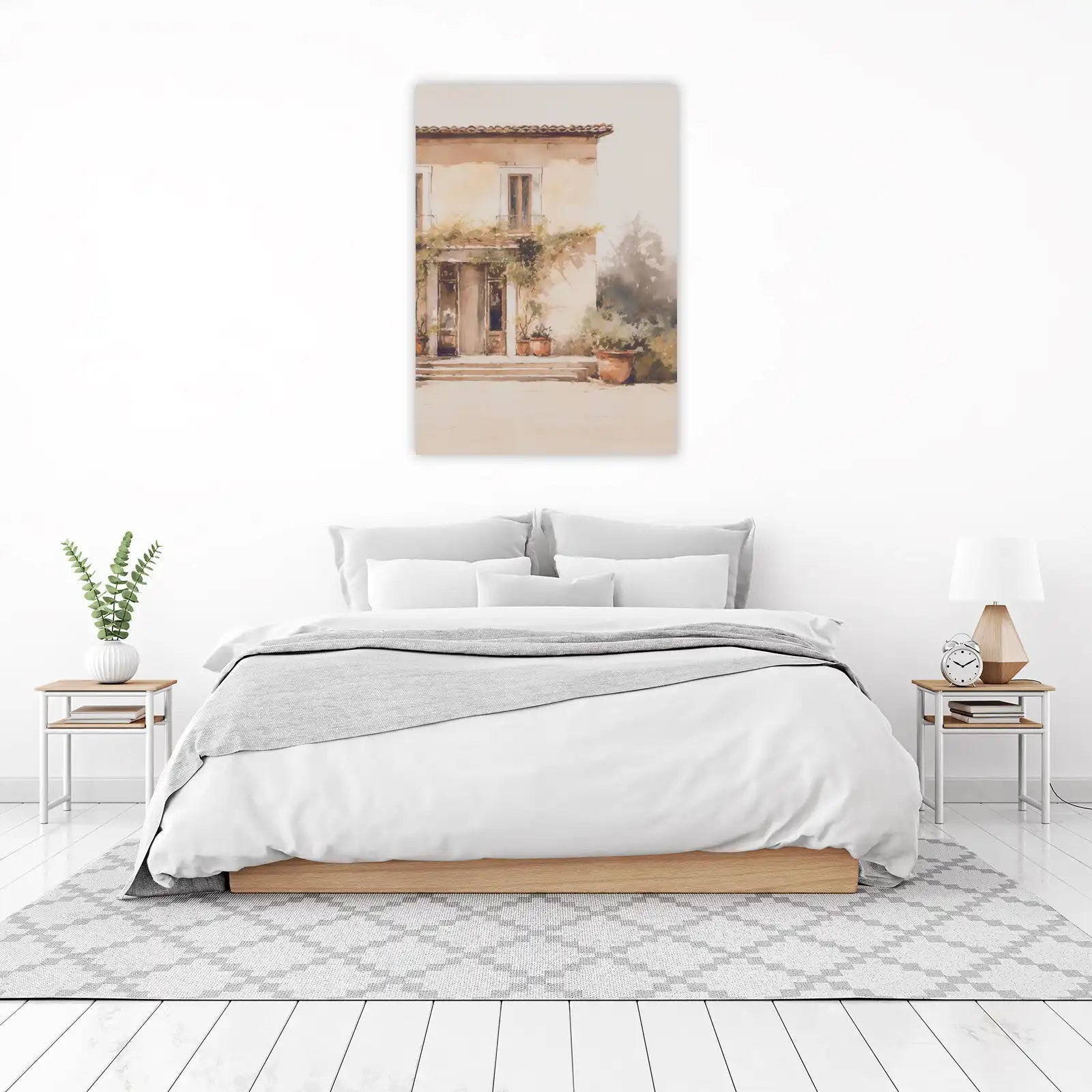 Tuscan Villa Entrance Watercolor Wall Art