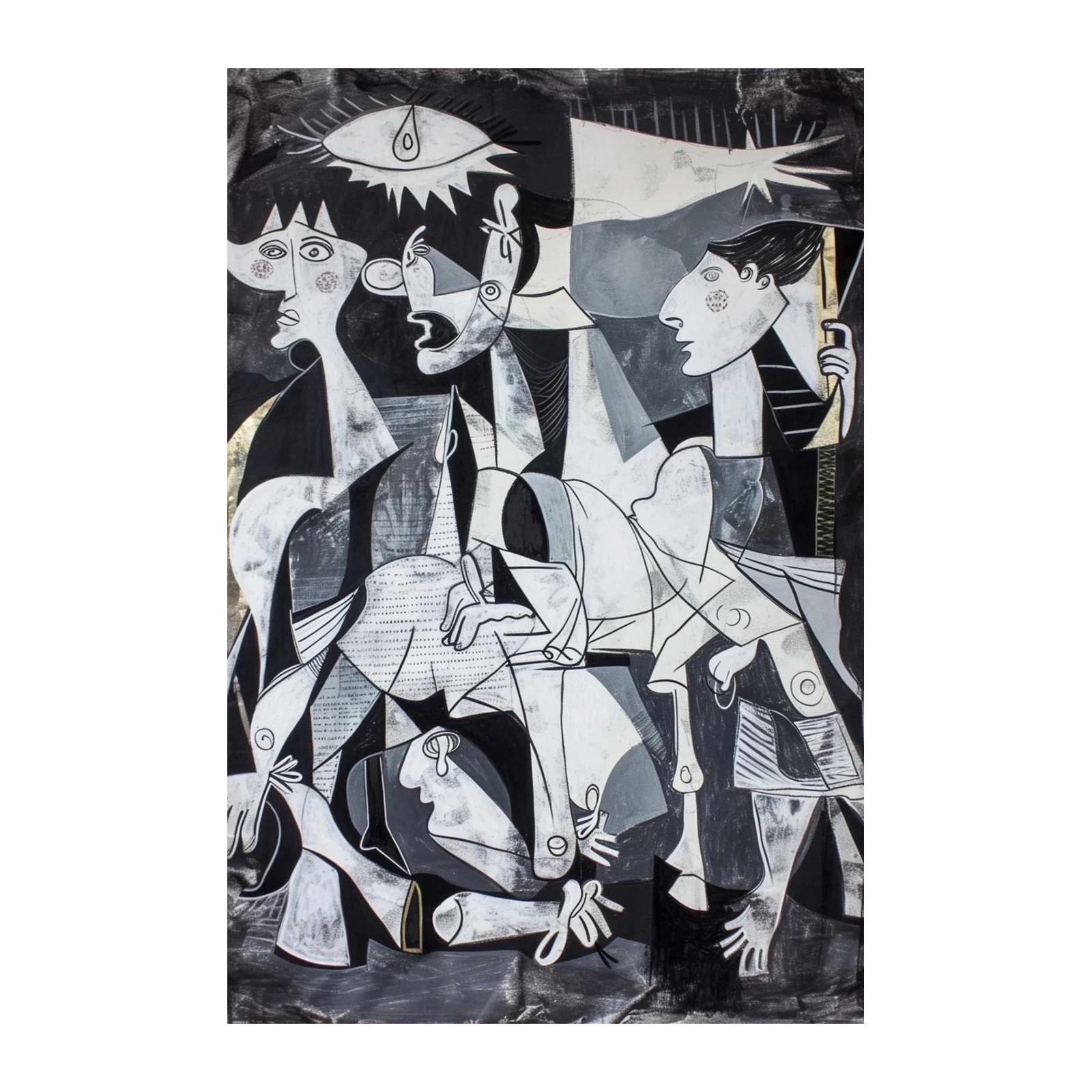 Modern Cubist Figures Wall Art Wall Art