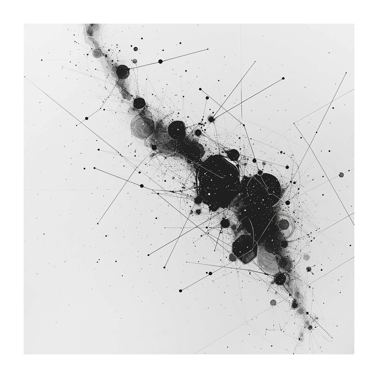 Abstract Nebula Cosmic Connections Wall Art