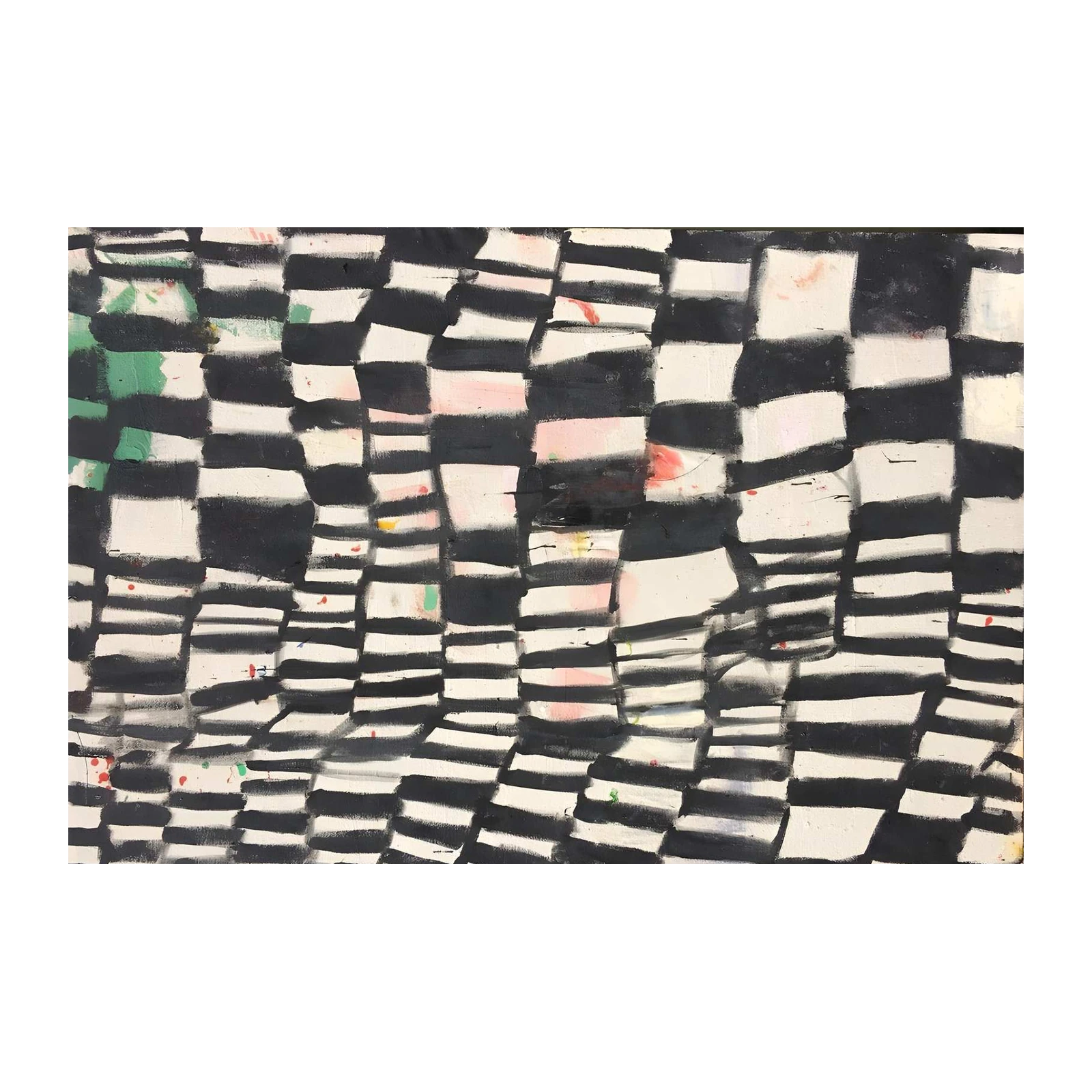 Abstract Checkered Modern Art Wall Art