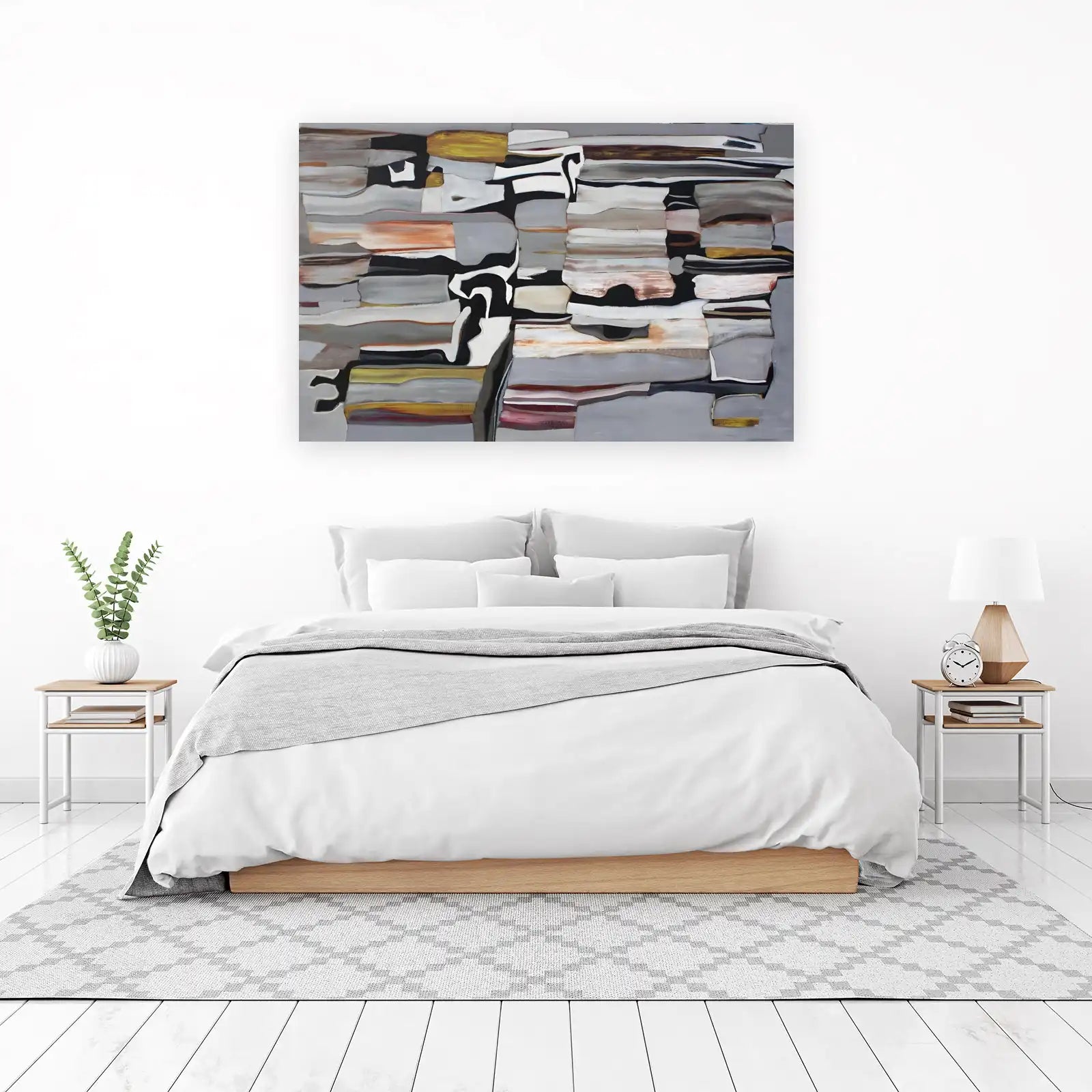 Abstract Organic Layers Wall Art