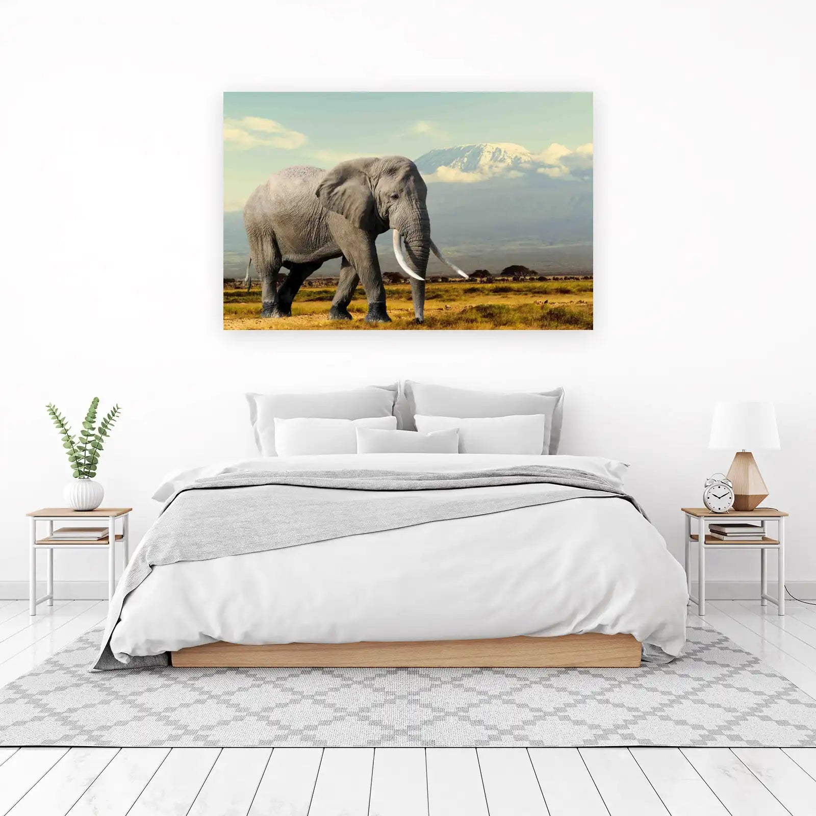Majestic Elephant Kilimanjaro Wall Art