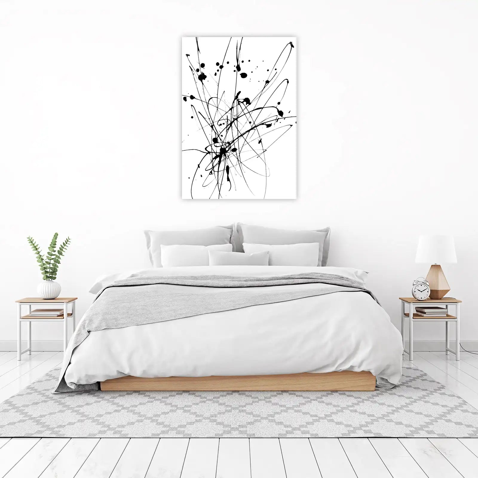 Bold Black Drip Abstract Wall Art